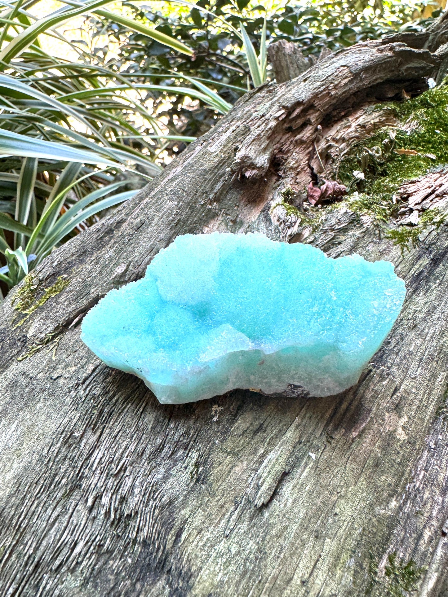 Lovely Raw Blue Aragonite 114.3g Specimen From Wenshan, Yunnan China Crystal Mineral