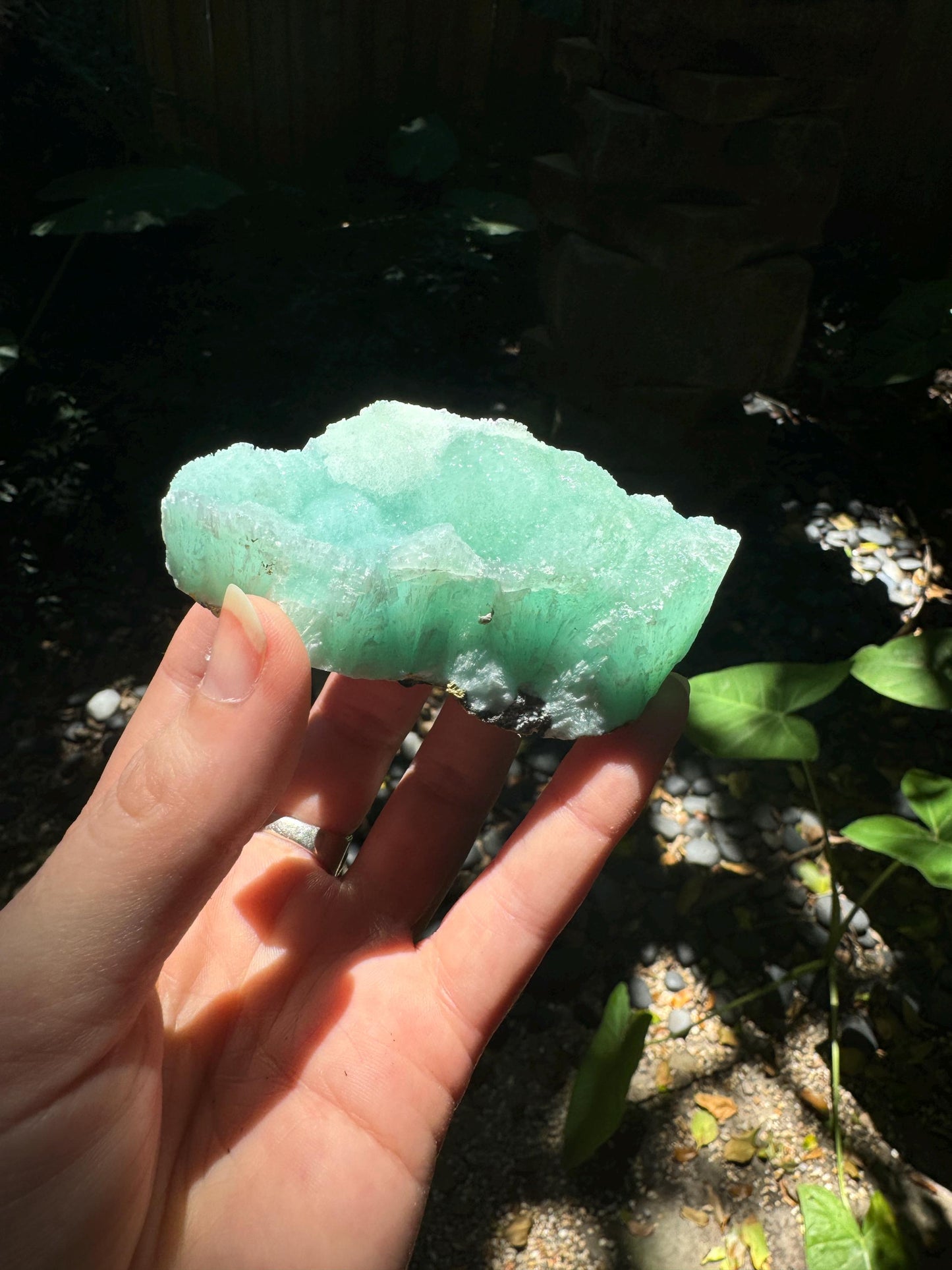 Lovely Raw Blue Aragonite 114.3g Specimen From Wenshan, Yunnan China Crystal Mineral