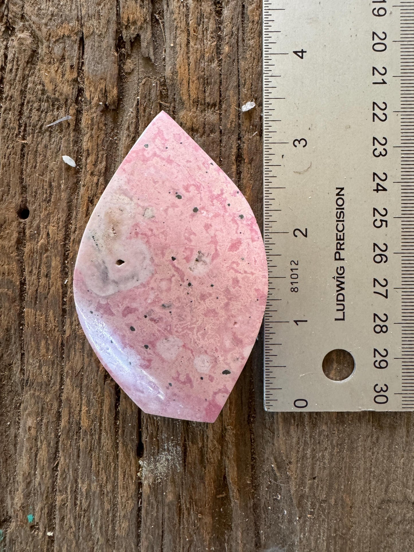 Rhodochrosite Teardrop Polished Specimen 164.7g From Peru Mineral Crystal