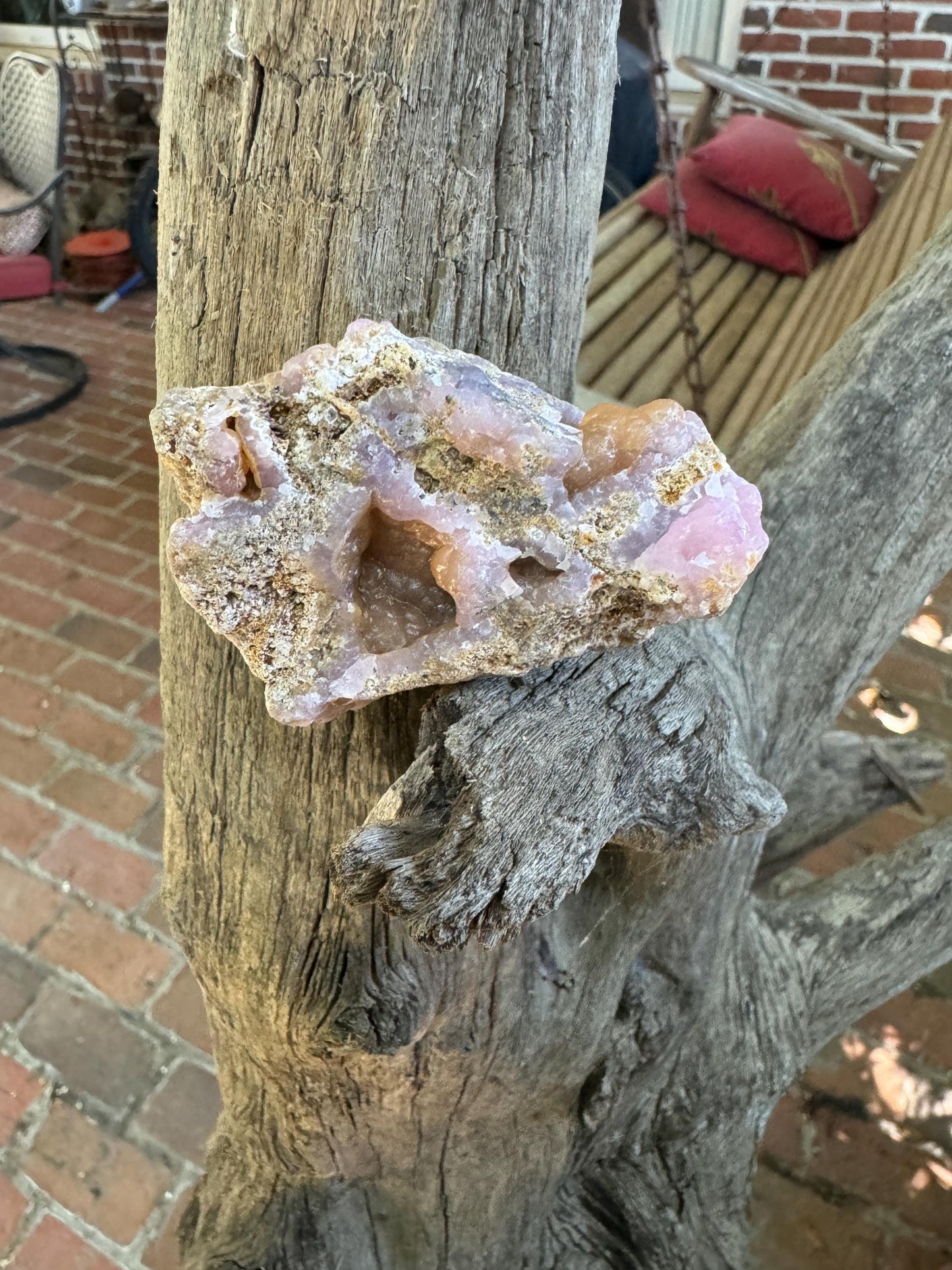 Light Pink, Purple and Orange Botryoidal Smithsonite 146.2 Specimen from Choix Sinaloa Mexico