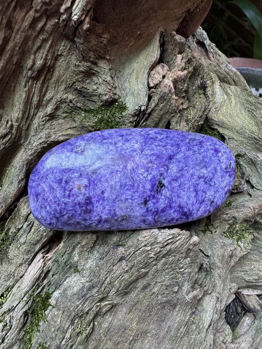 Quality Charoite Palm Stone Specimen 100g From Sakha Republic, Siberia, Russia Mineral