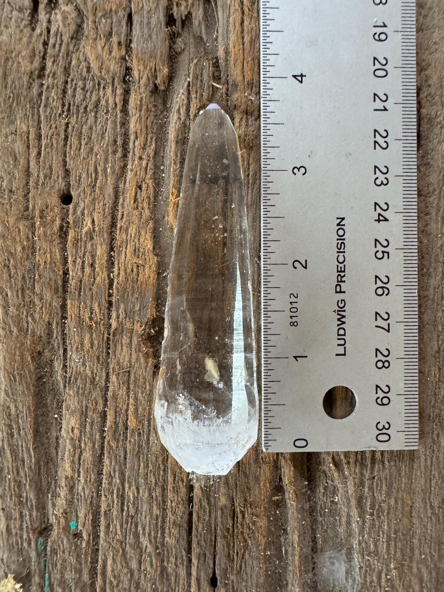 Stunning Columbian Lemurian Optical Quartz Point  Mineral Specimen