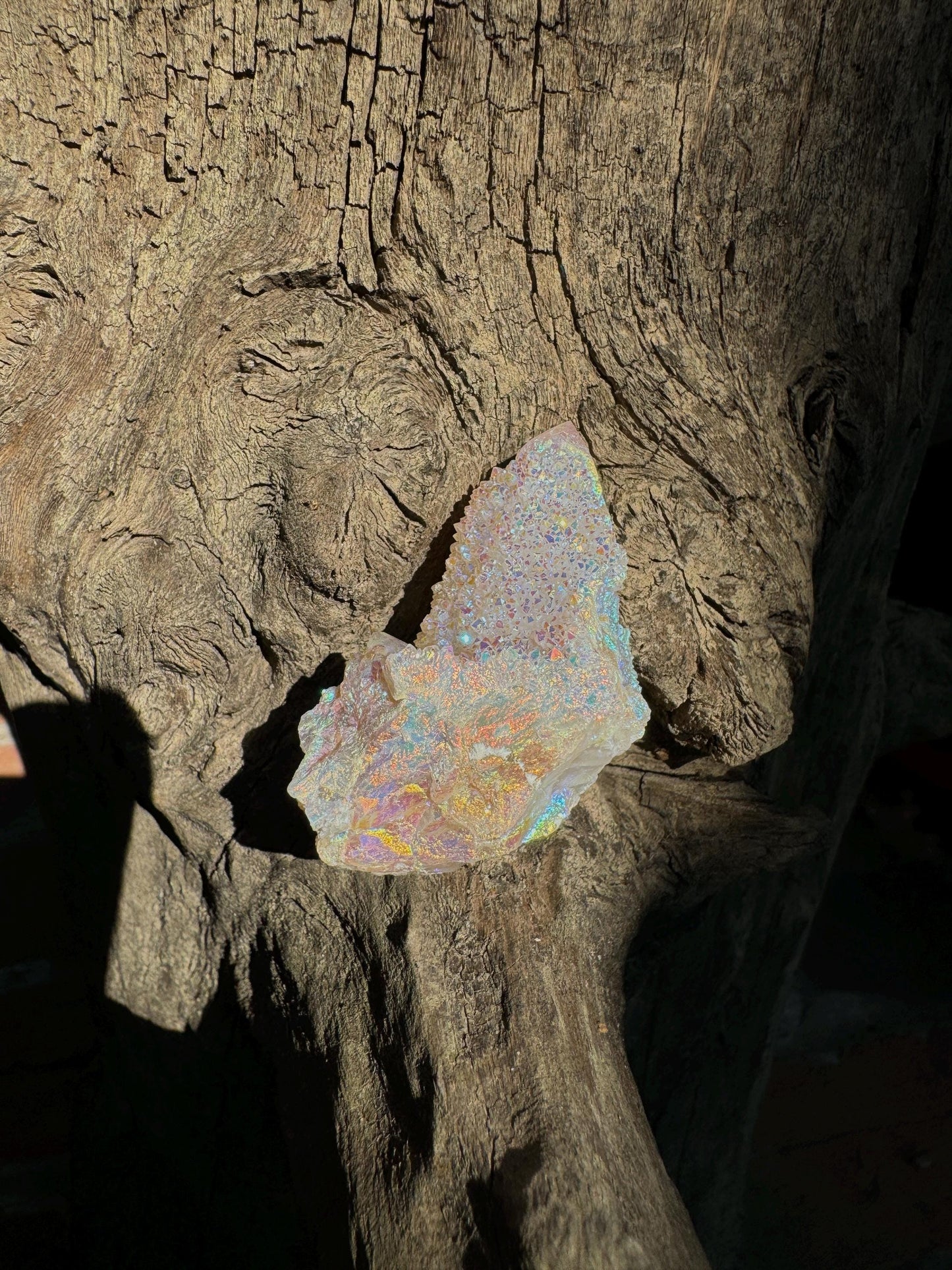 Rainbow Angel Aura Spirit Quartz Point Specimen 38.5g From Mpumalanga South Africa Mineral Crystal