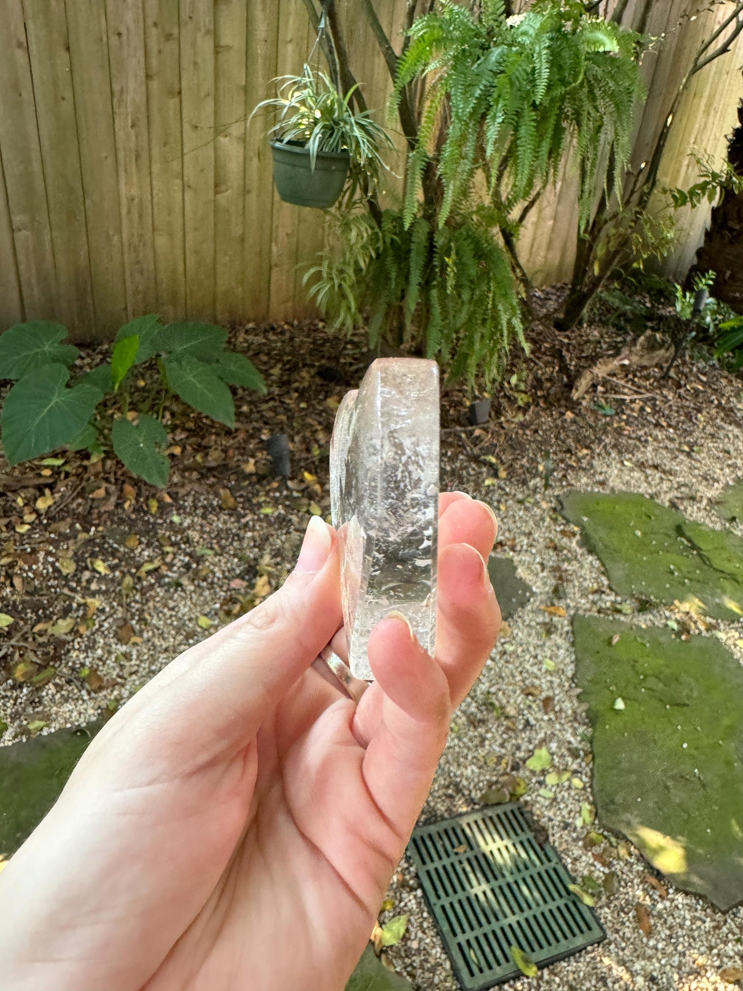 Polished Clear Quartz Heart 174.6g Specimen From Brazil Mineral Crystal