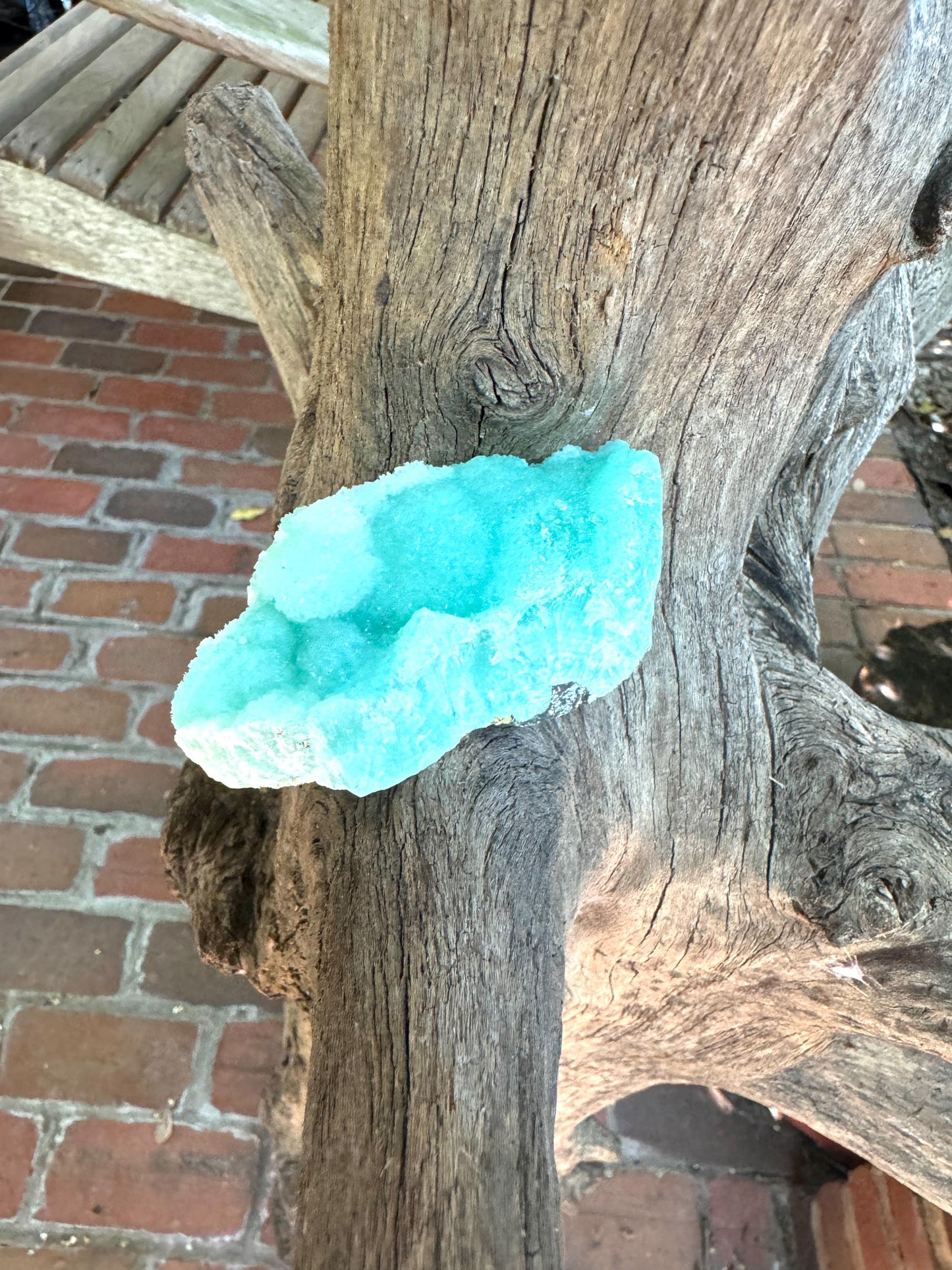 Lovely Raw Blue Aragonite 114.3g Specimen From Wenshan, Yunnan China Crystal Mineral