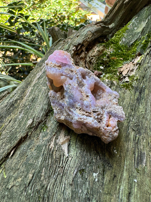 Light Pink, Purple and Orange Botryoidal Smithsonite 146.2 Specimen from Choix Sinaloa Mexico