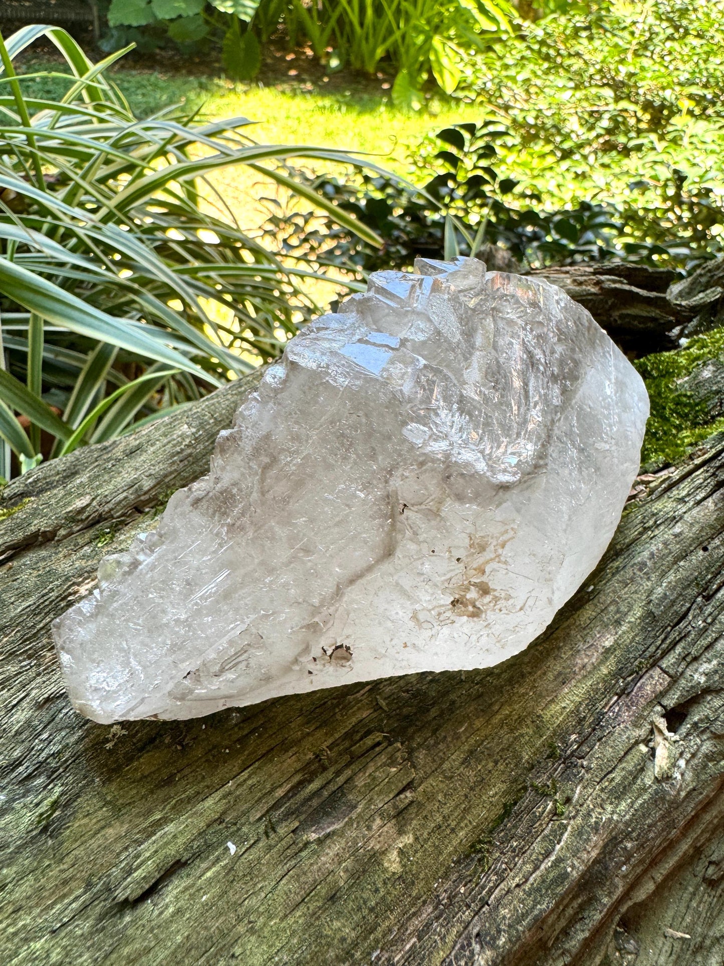 Pale Smokey Elesital Quartz Specimen from Minas Gerais Brazil, 512g Mineral Crystal