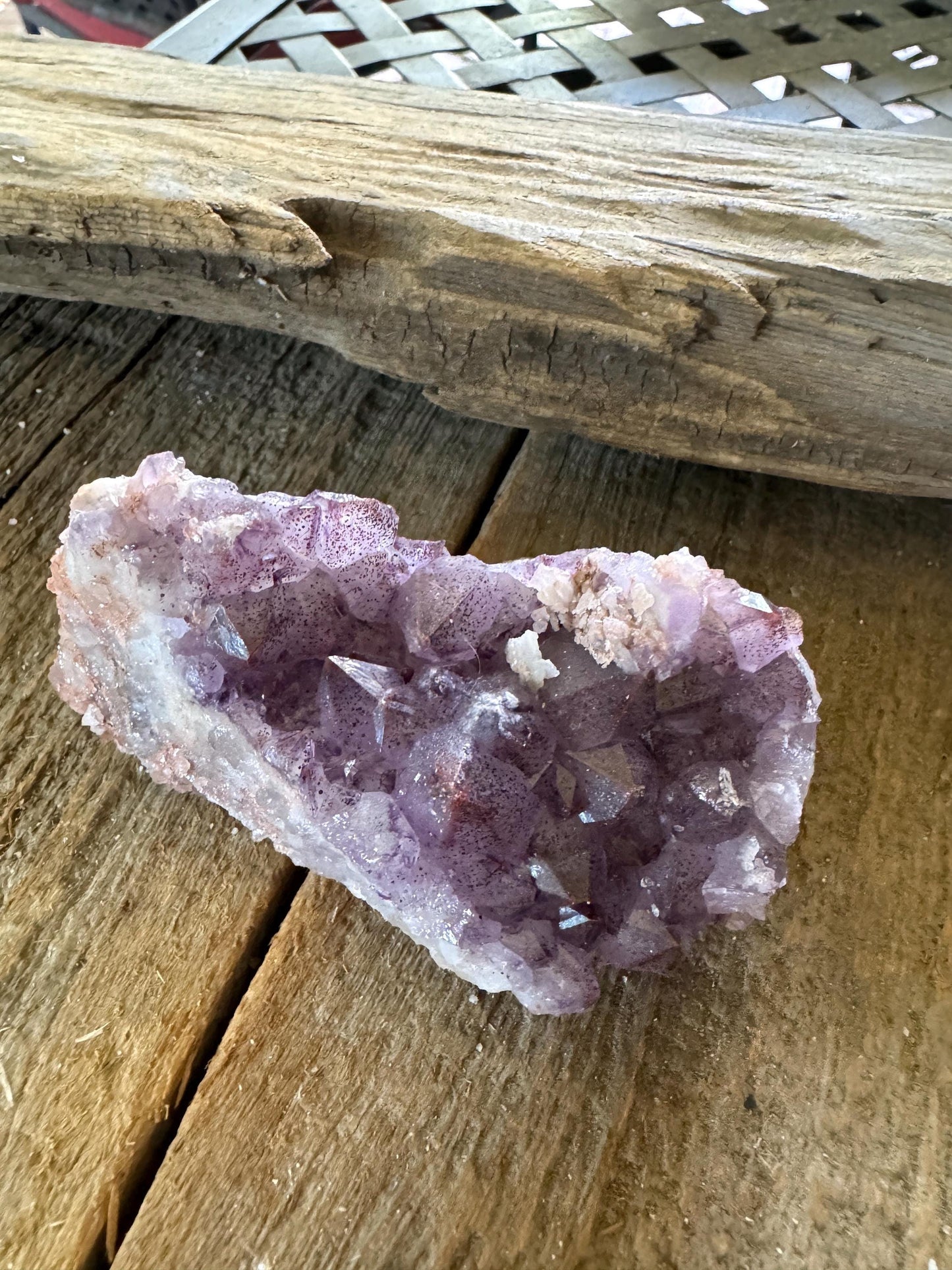 Thunder Bay Amethyst Ontario Canada 217.7g Specimen Amethyst with Hematite Mineral Crystal