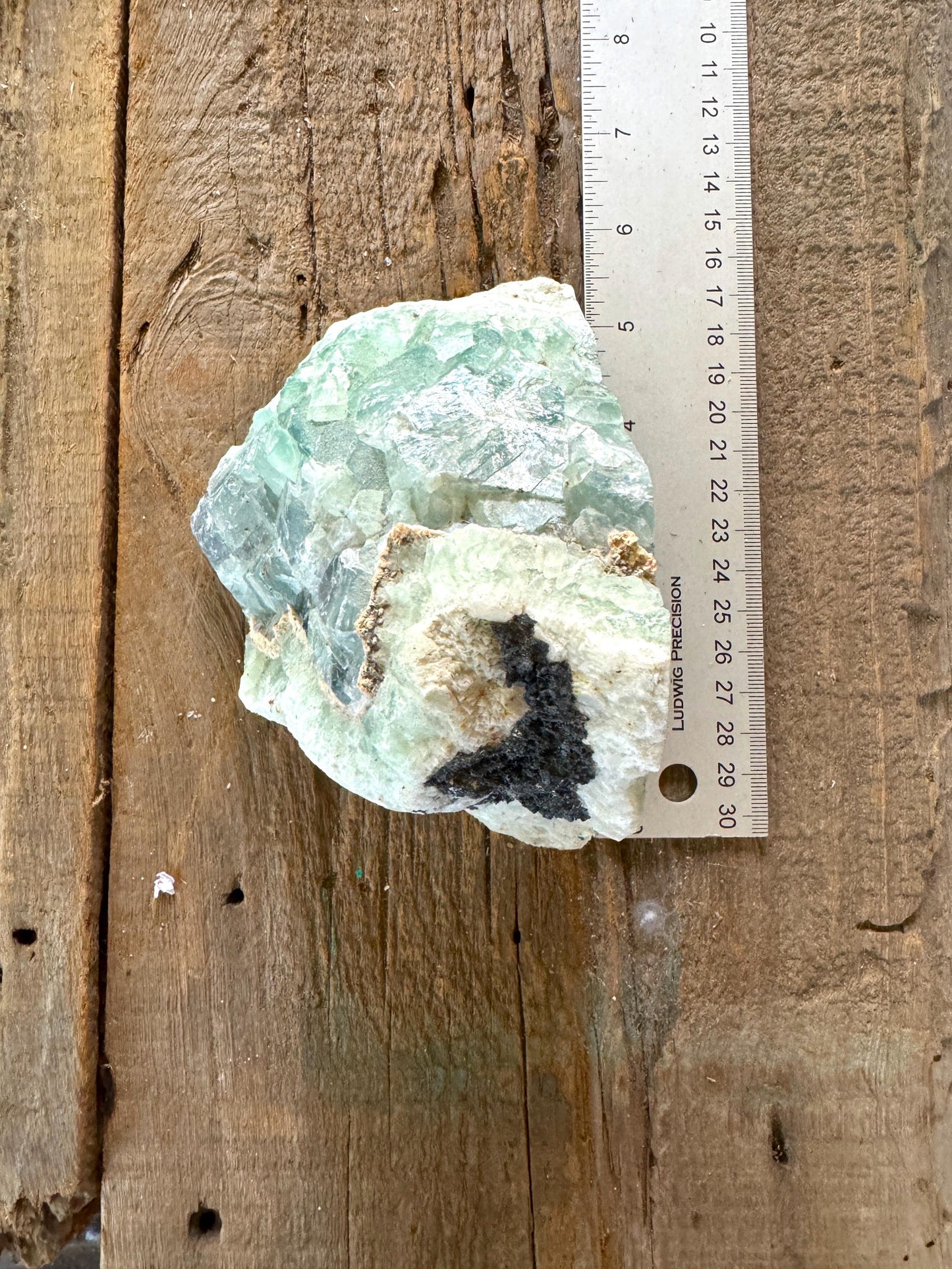 Medium Raw Rainbow Fluorite Display Piece Polished Face 1388g 3lbs 1oz From Mexico, Specimen