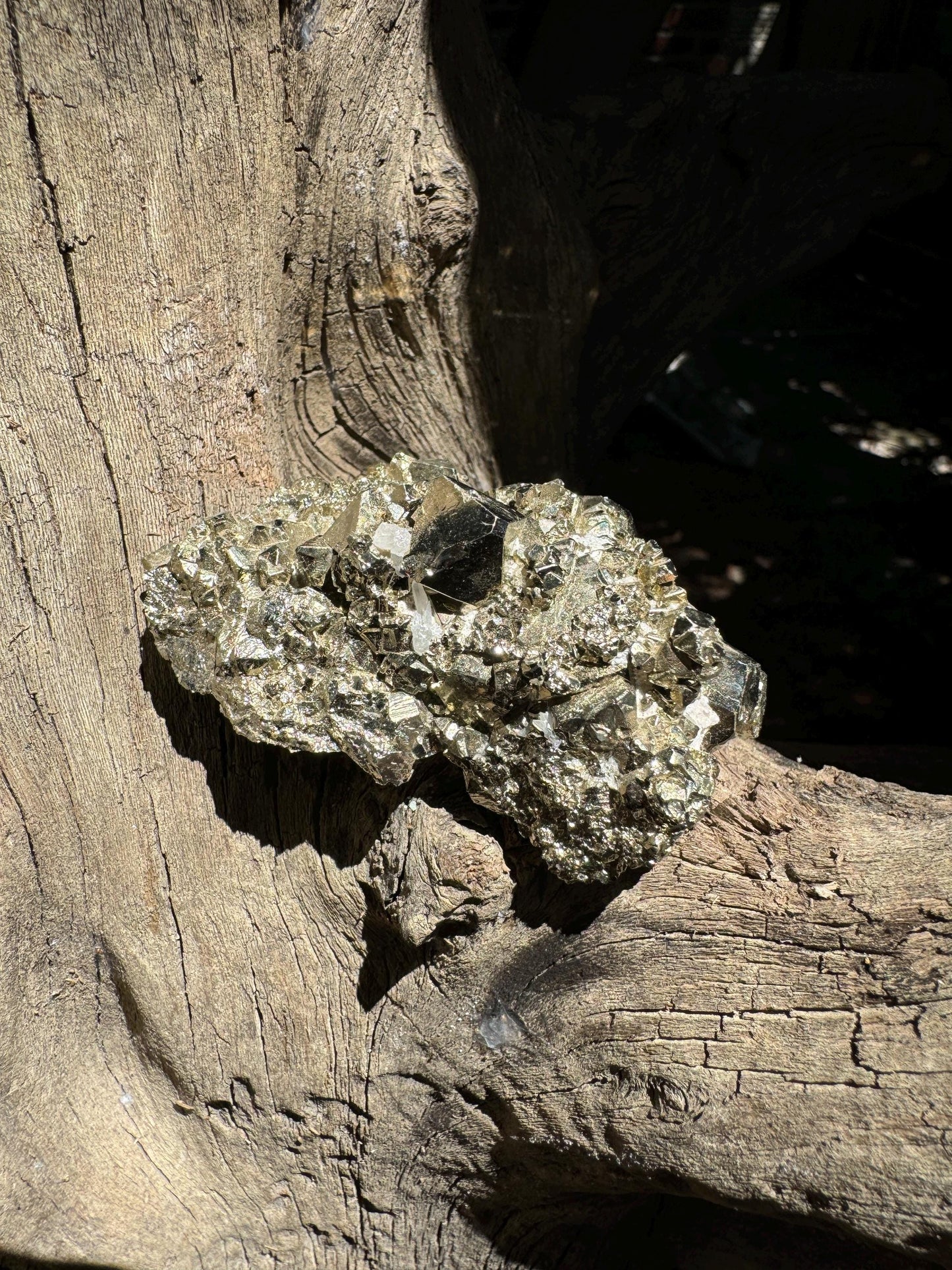 Beautiful Natural Raw Pyrite With Quartz Specimen 168.2g, from Huanzala Mine, Peru Mineral Crystal