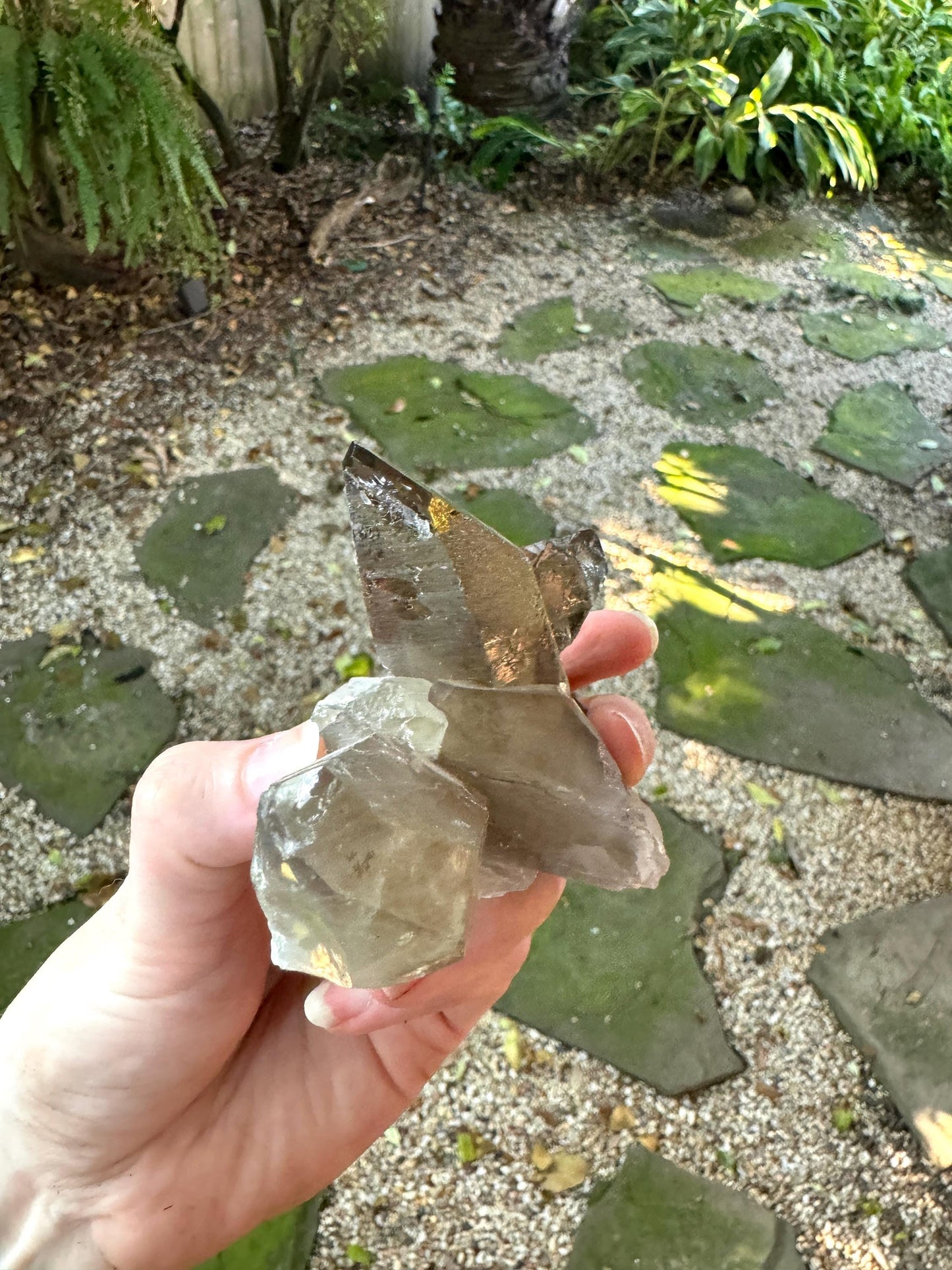Smokey Quartz Cluster Specimen Polished Main Tip, Minas Gerias, Brazil. 282g, Specimen Mineral