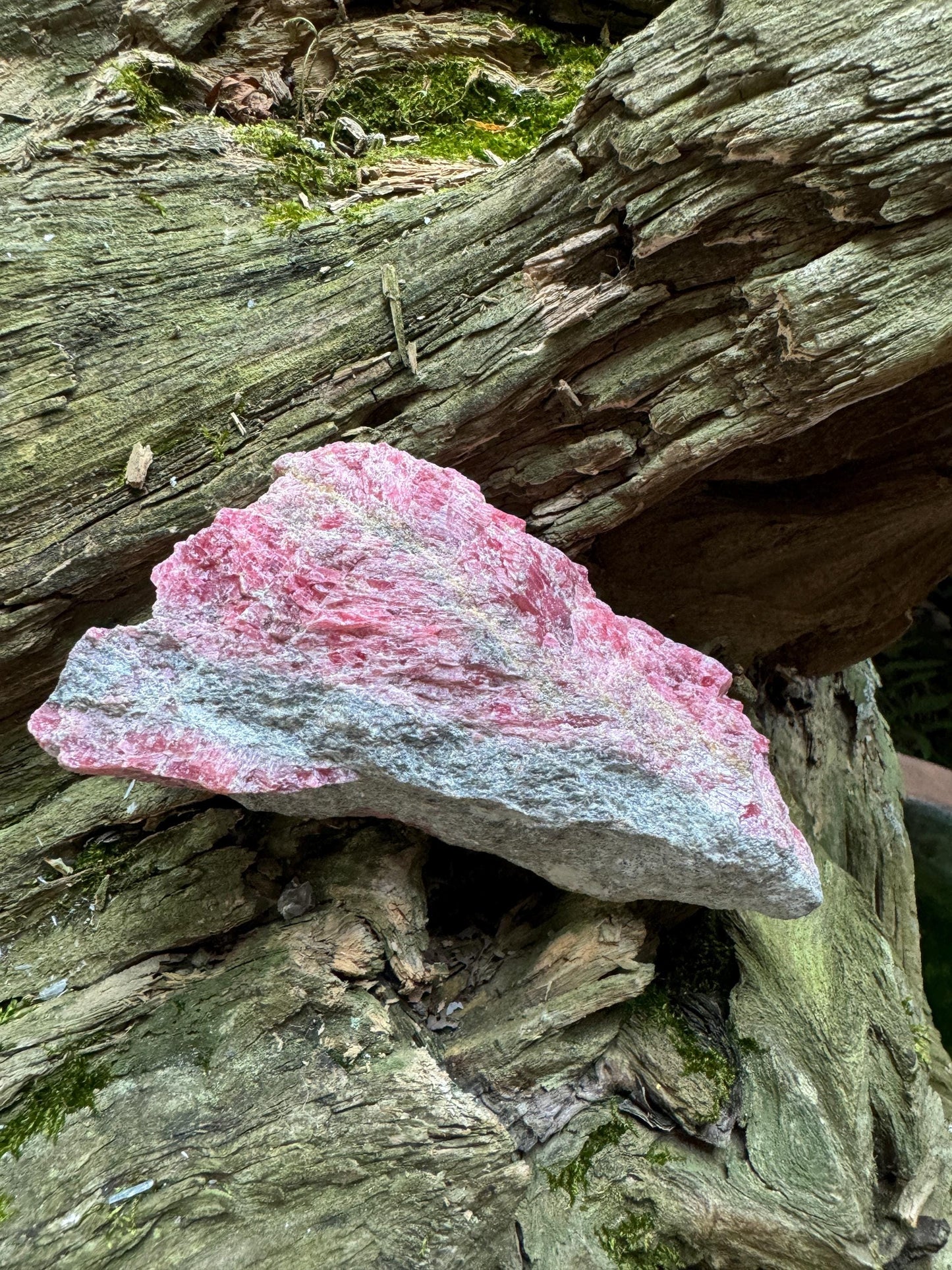 Beautiful Natural Rhodonite Specimen 432g From Minas Gerais Brazil Mineral Crystal