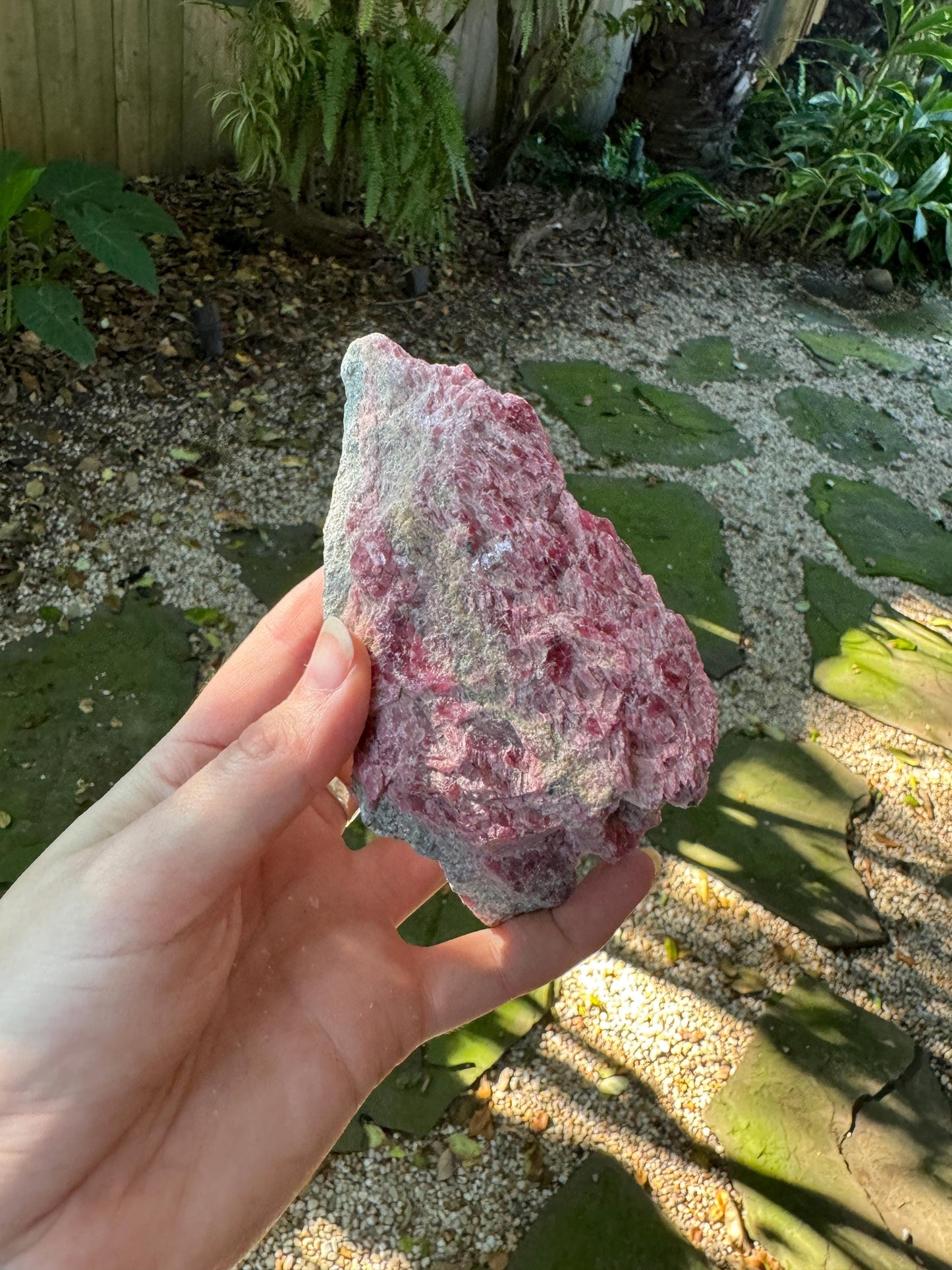 Beautiful Natural Rhodonite Specimen 432g From Minas Gerais Brazil Mineral Crystal