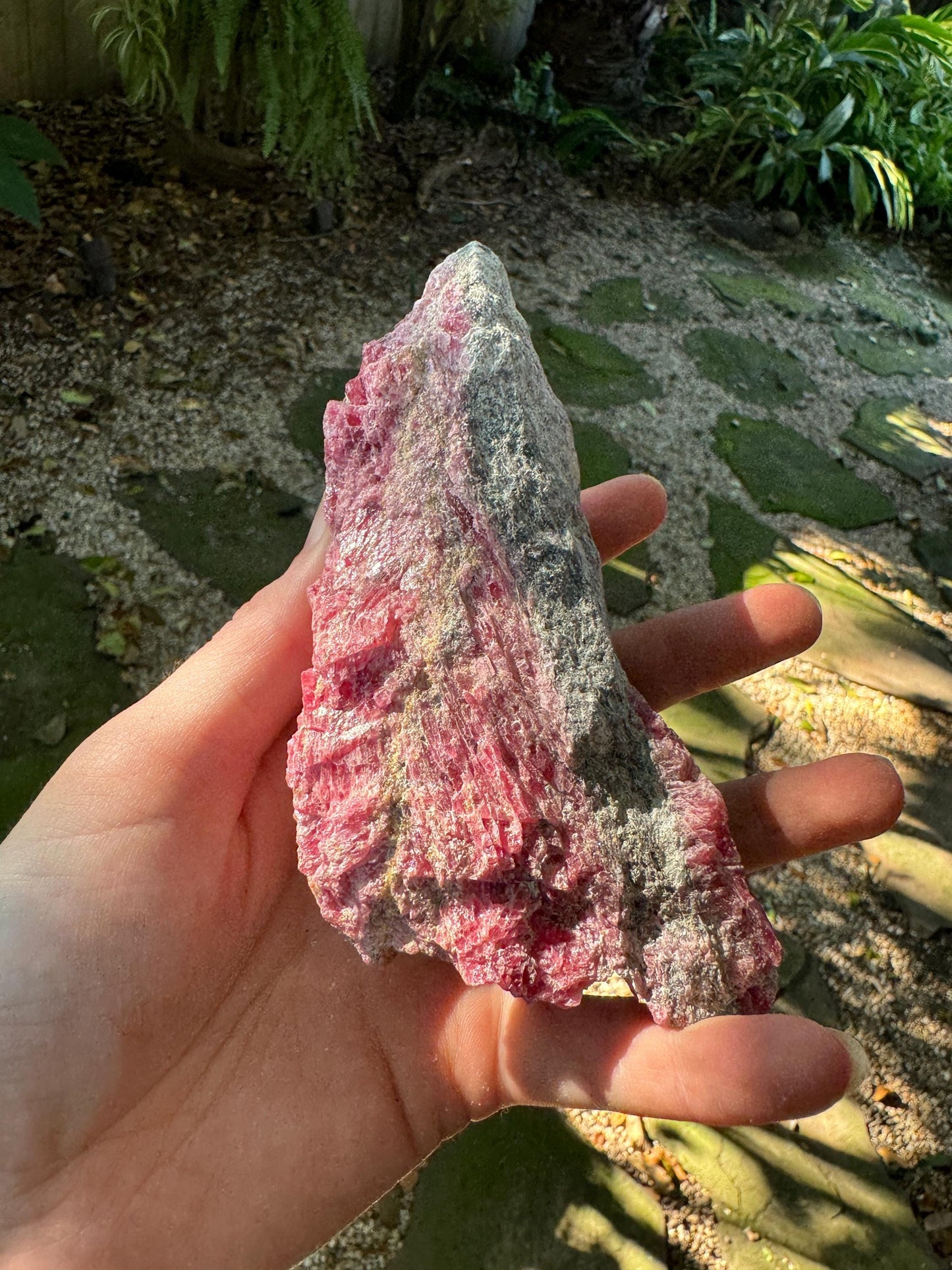 Beautiful Natural Rhodonite Specimen 432g From Minas Gerais Brazil Mineral Crystal