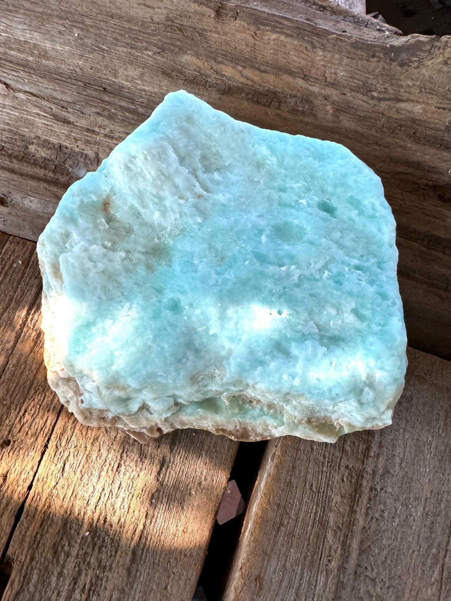 Raw Blue Aragonite Specimen From Afghanistan 177.3g Crystal Mineral