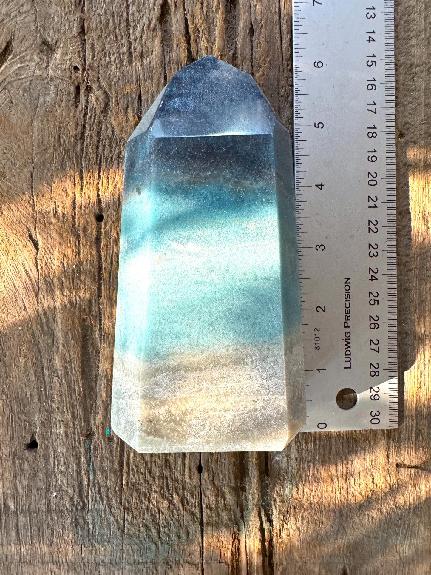 Trolleite with Lazulite Polished Point From Brazil 648g 1lb 6.8oz Specimen Mineral Crystal