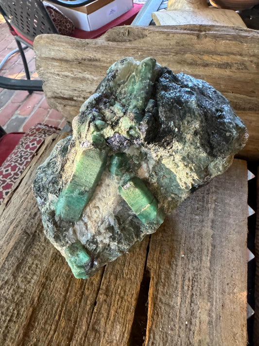 Emerald in the matrix from Brazil 2.12kg 4lbs 10.9oz Specimen Crystal Mineral