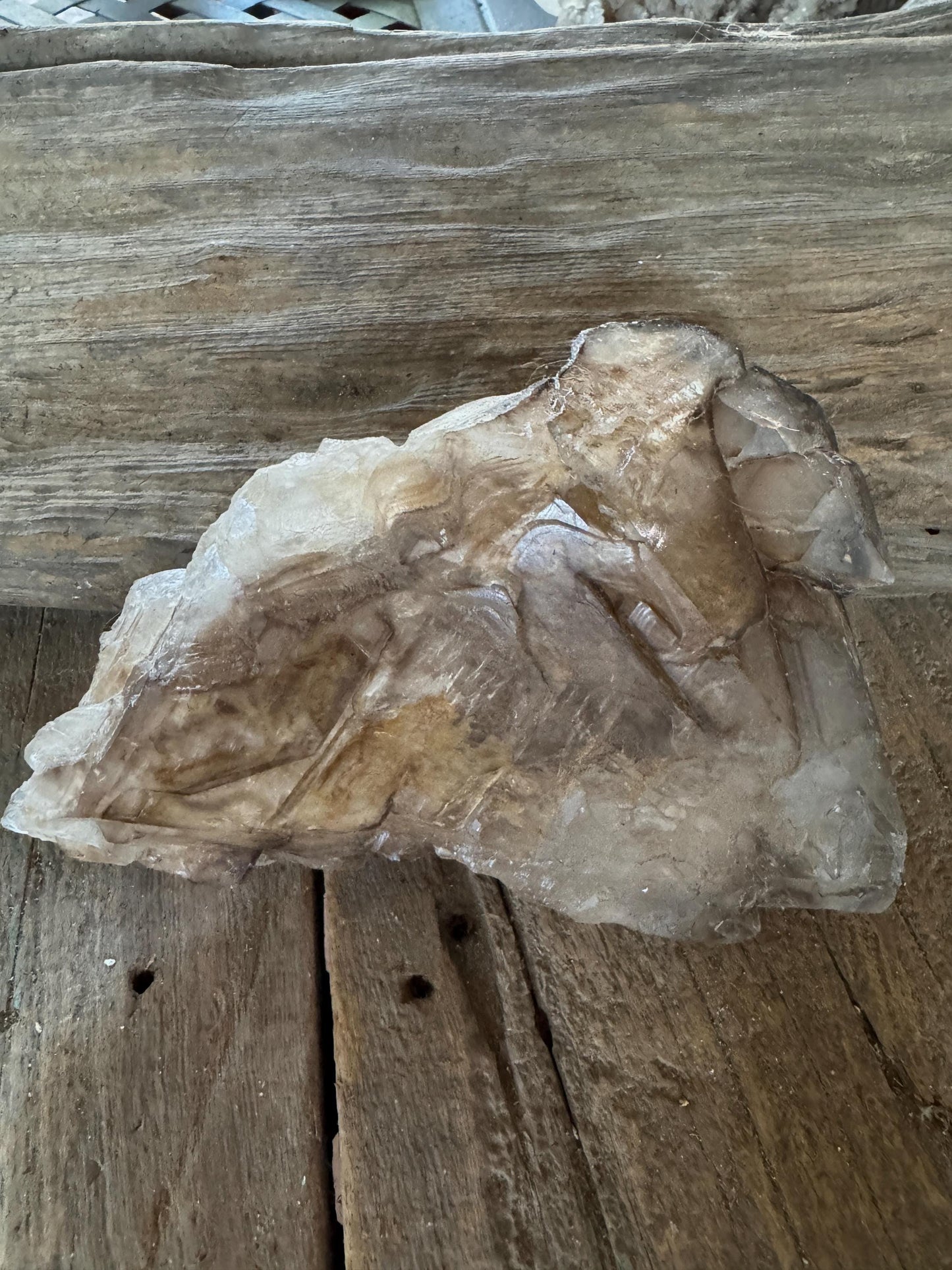 Smokey Elesital Quartz With 892g 1lb 15.5oz from Minas Gerais Brazil