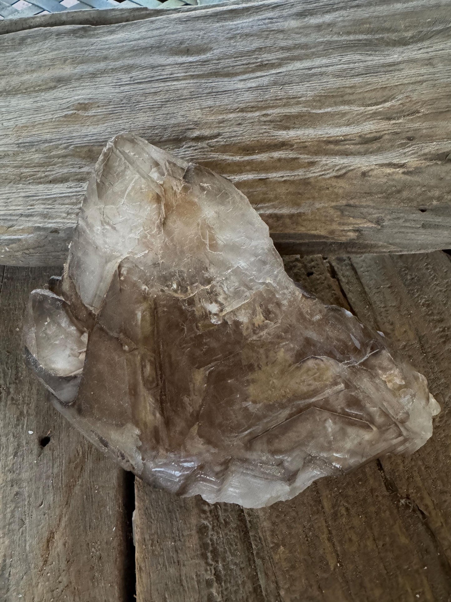 Smokey Elesital Quartz With 892g 1lb 15.5oz from Minas Gerais Brazil