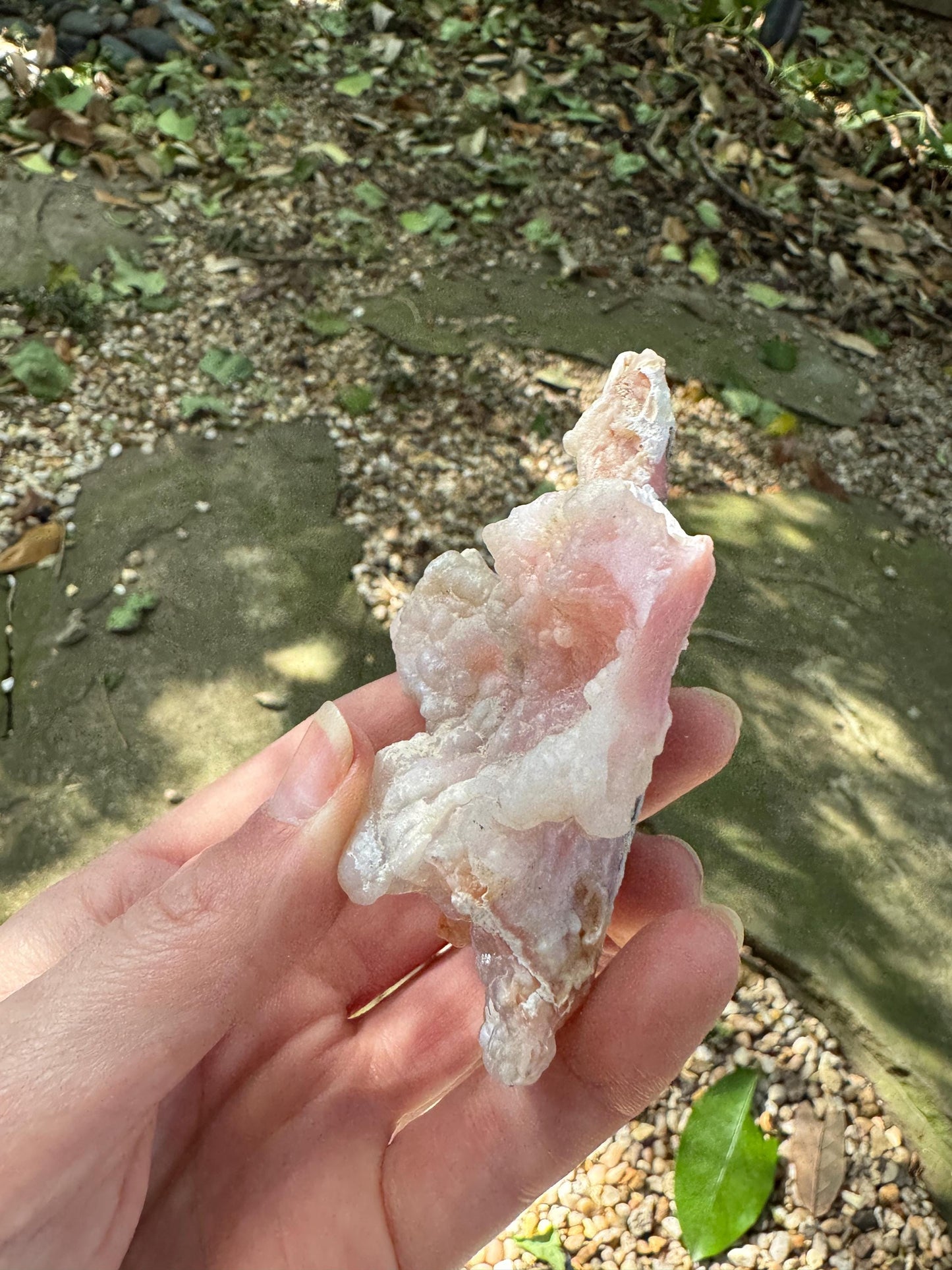 Pink Opal Specimen: Botryoidal Crystal from Ica, Peru 83.2g