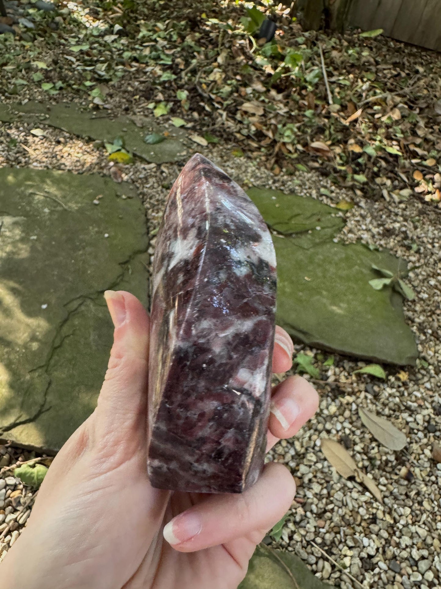 Polished Red Jasper Flame Quartz  522g From Brazil Mineral Specimen