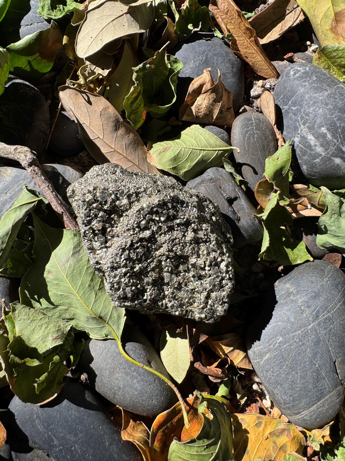 Beautiful Natural Raw Pyrite Crystal Specimen 328g, from Huanzala, Peru Crystals