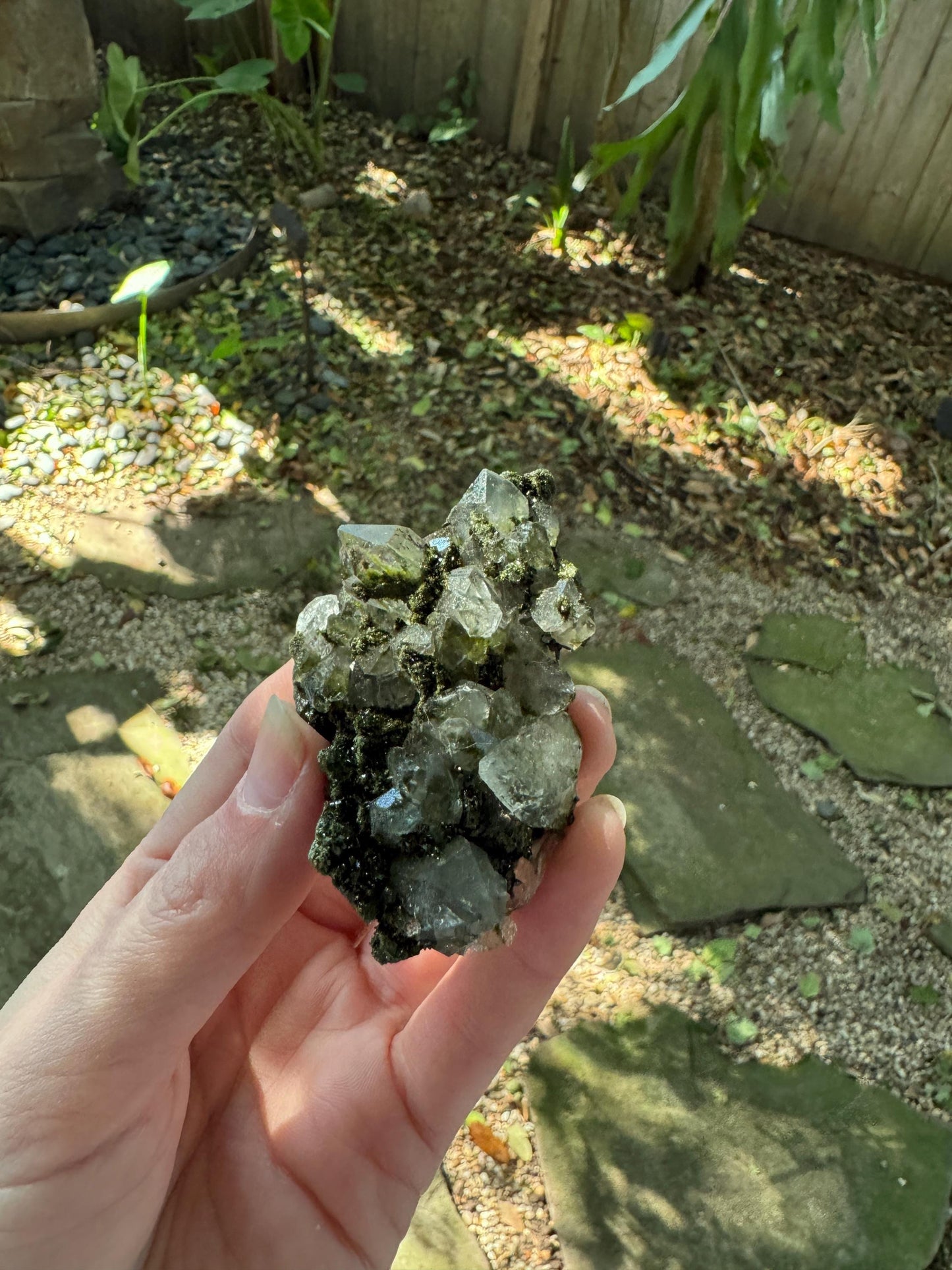 Epidote and Quartz Raw Crystal Specimen 61.7g, From Hakkari, Turkey Mineral Crystal