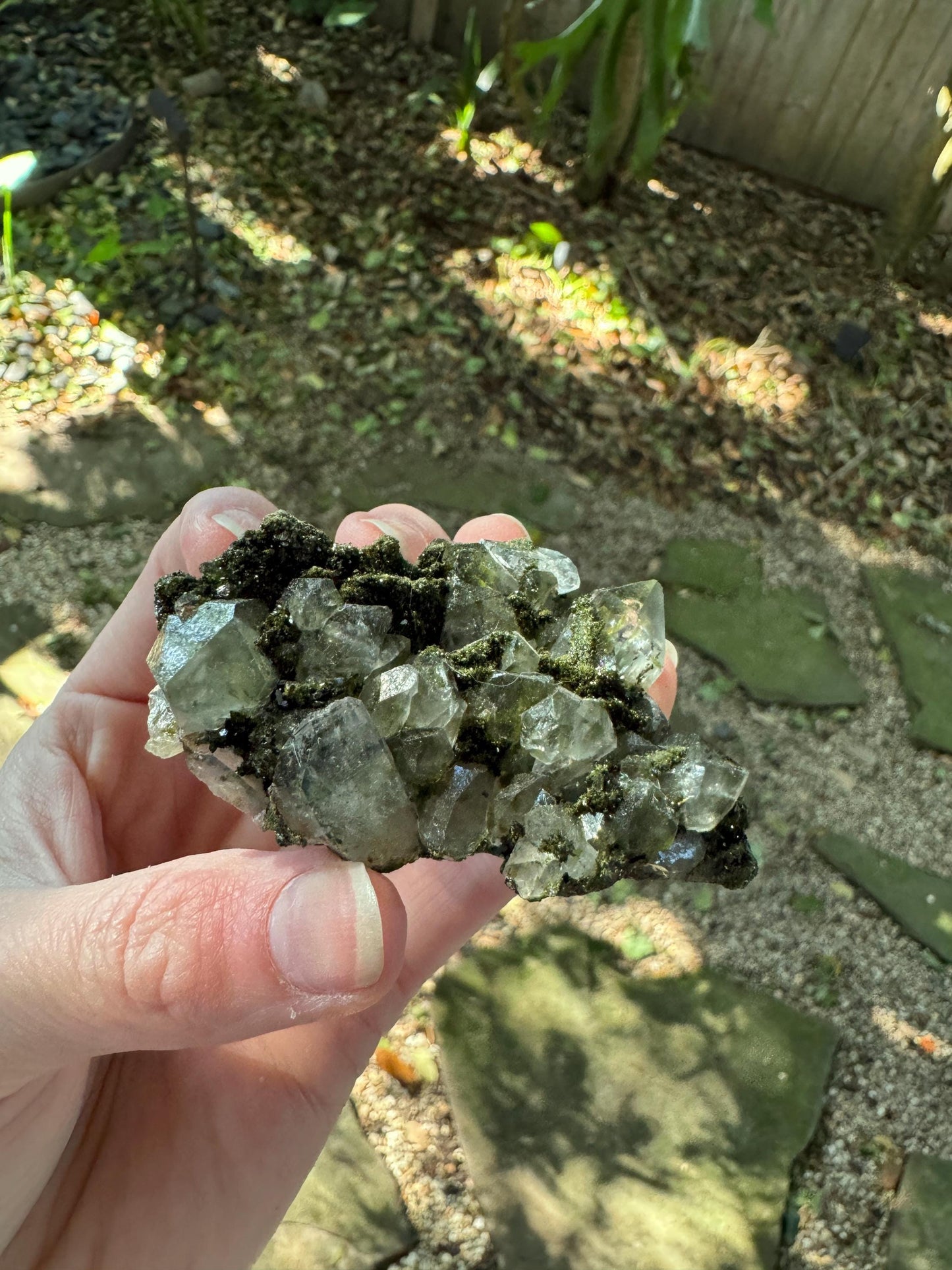 Epidote and Quartz Raw Crystal Specimen 61.7g, From Hakkari, Turkey Mineral Crystal