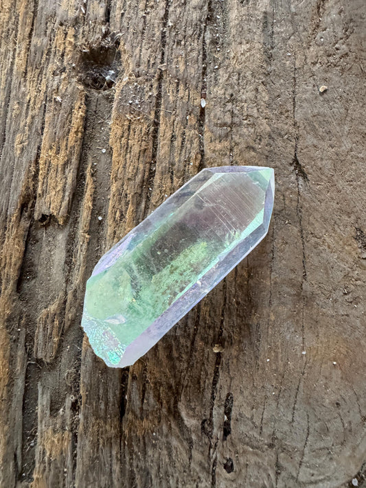 Rainbow Angel Aura Quartz Point 32.7g Specimen From Arkansas Mineral