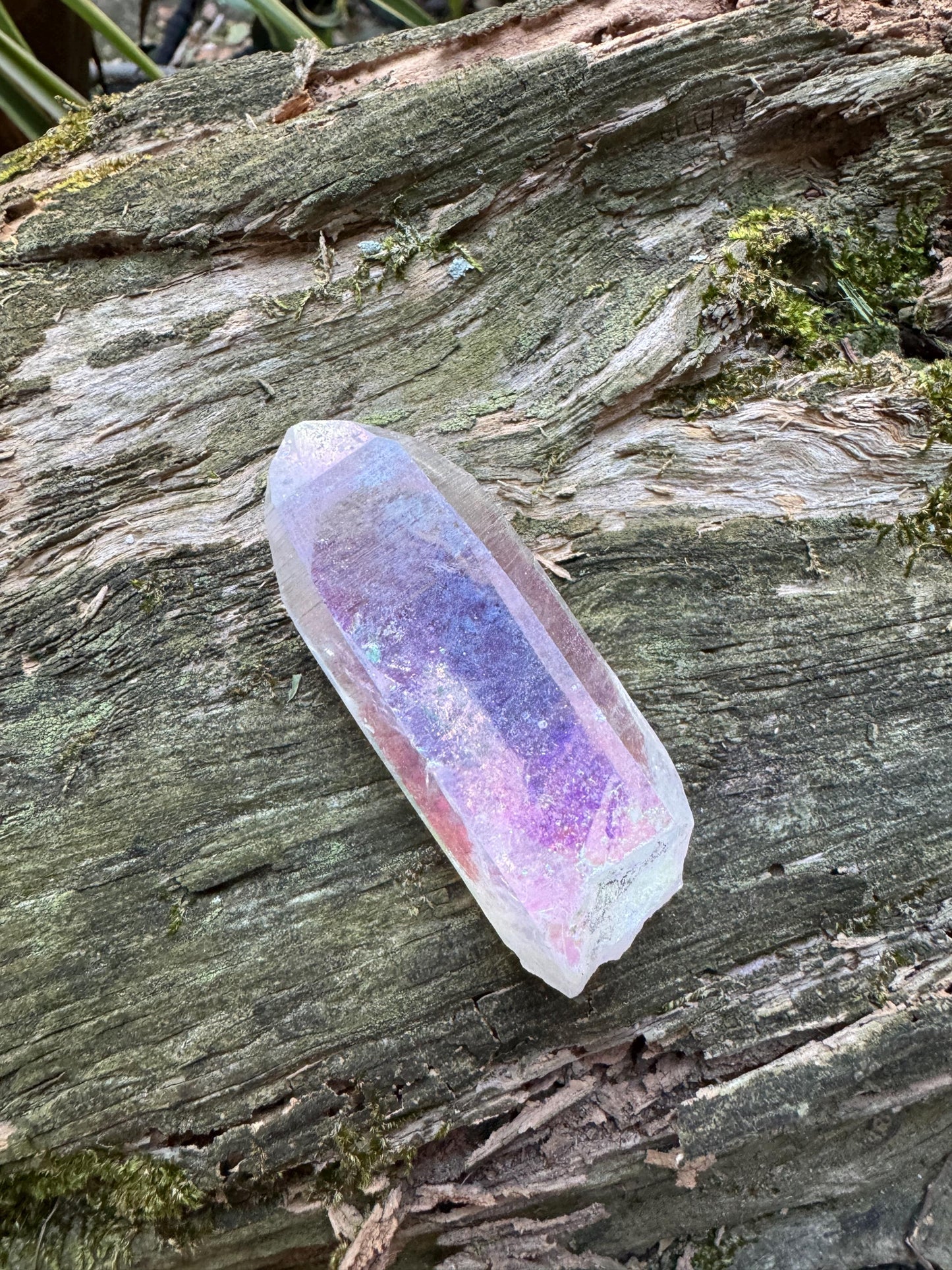 Rainbow Angel Aura Quartz Point 32.7g Specimen From Arkansas Mineral