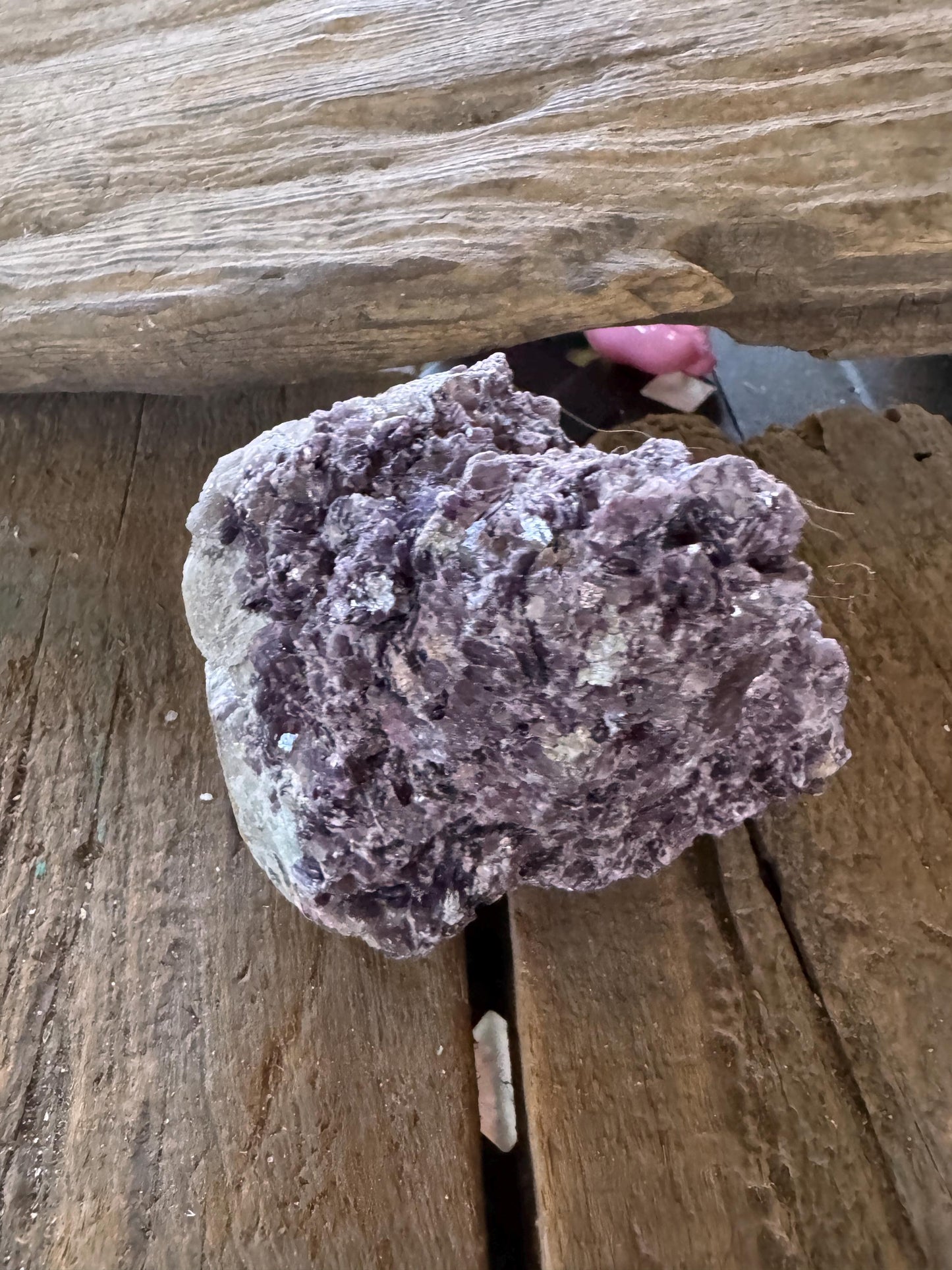 Raw Lepidolite Specimen From Minas Gerais Brazil 428g Lithium Mineral