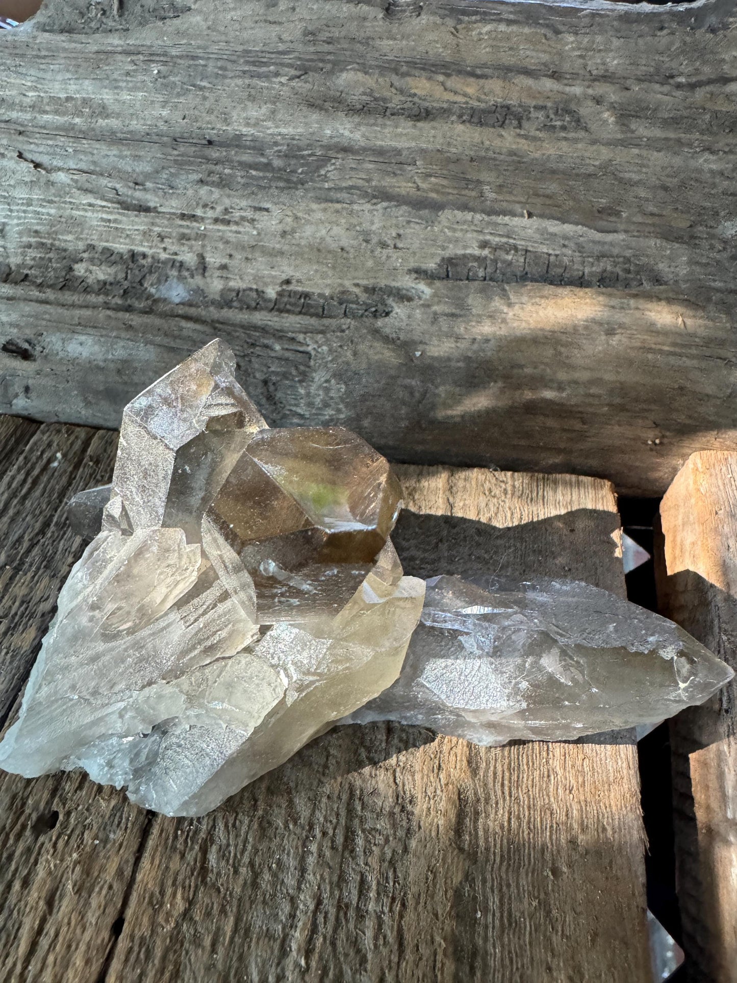 Smokey Quartz Cluster Specimen Polished Main Tip, Minas Gerias, Brazil. 282g, Specimen Mineral