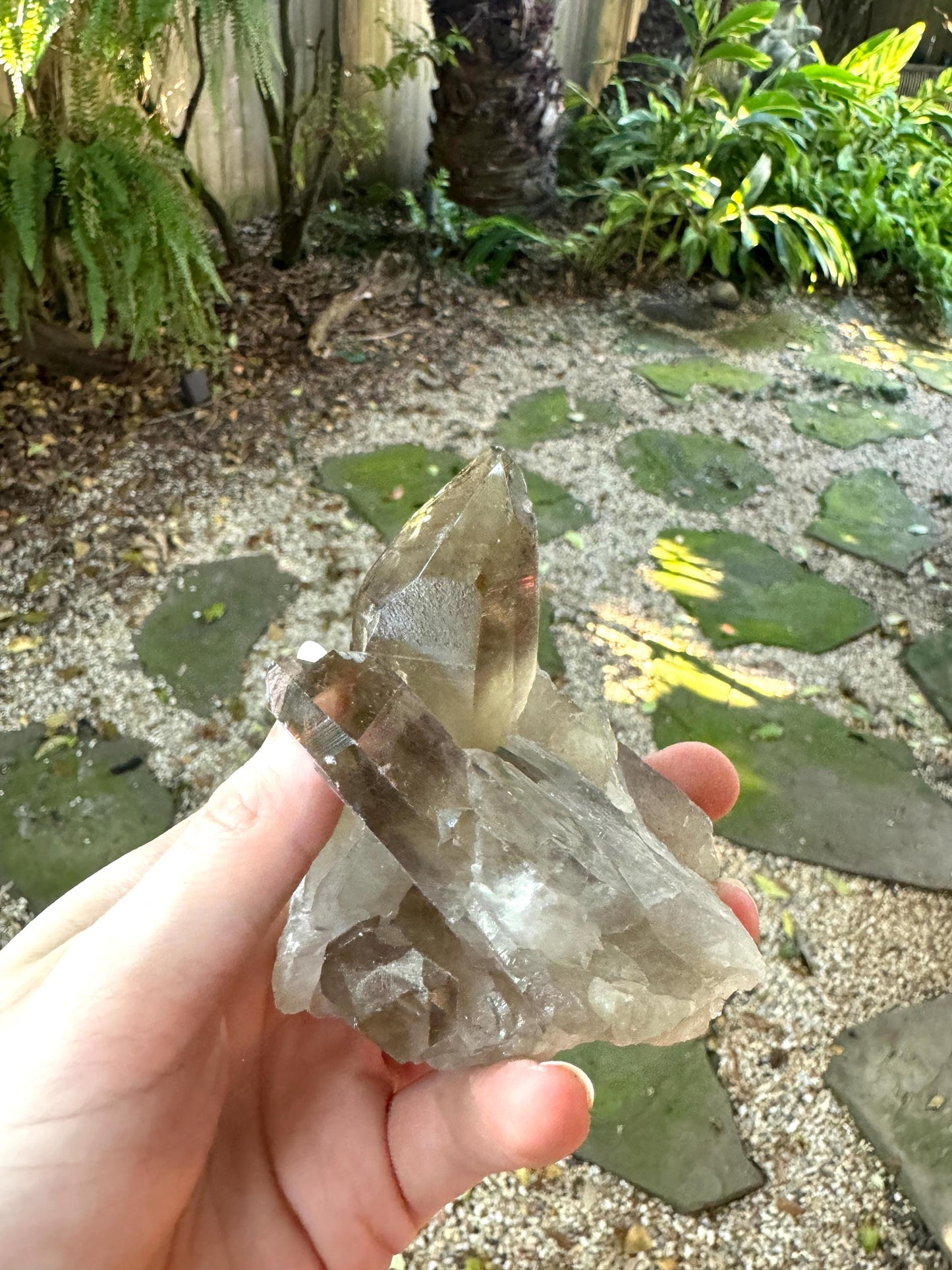 Smokey Quartz Cluster Specimen Polished Main Tip, Minas Gerias, Brazil. 282g, Specimen Mineral