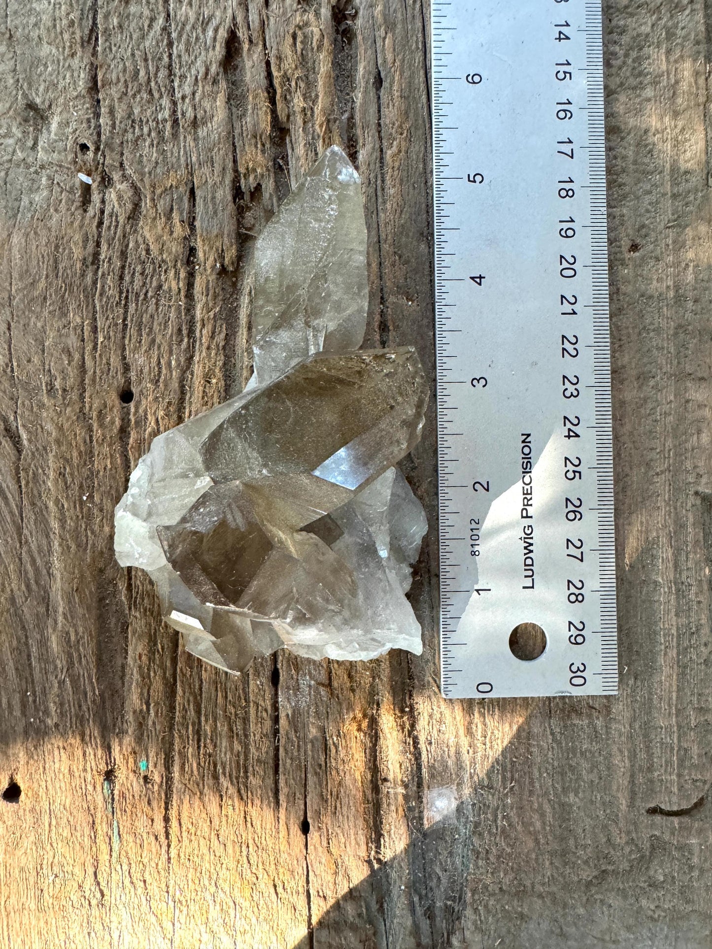 Smokey Quartz Cluster Specimen Polished Main Tip, Minas Gerias, Brazil. 282g, Specimen Mineral