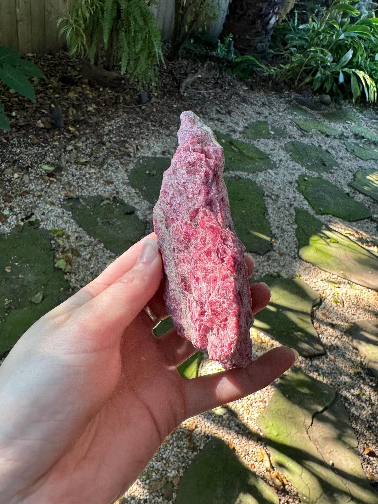 Beautiful Natural Rhodonite Specimen 432g From Minas Gerais Brazil Mineral Crystal
