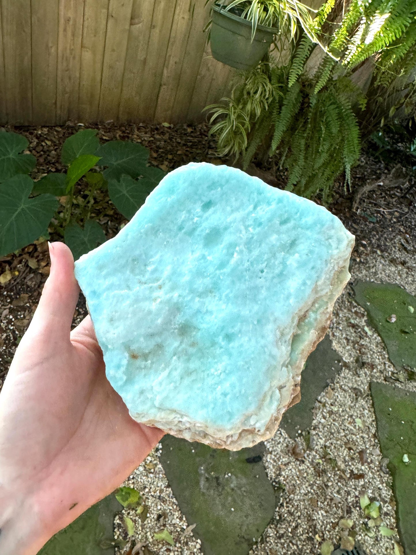 Raw Blue Aragonite Specimen From Afghanistan 177.3g Crystal Mineral