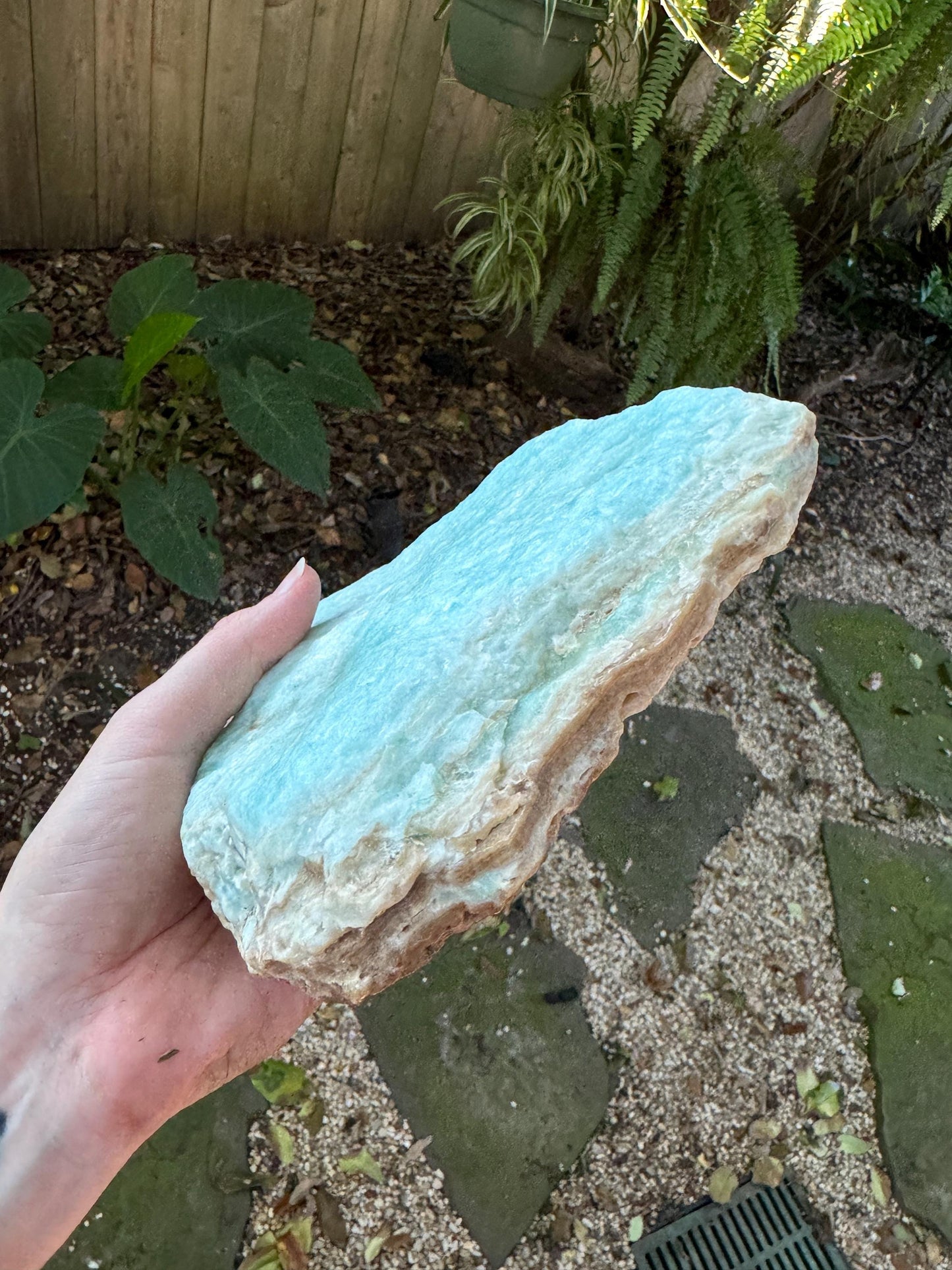 Raw Blue Aragonite Specimen From Afghanistan 177.3g Crystal Mineral