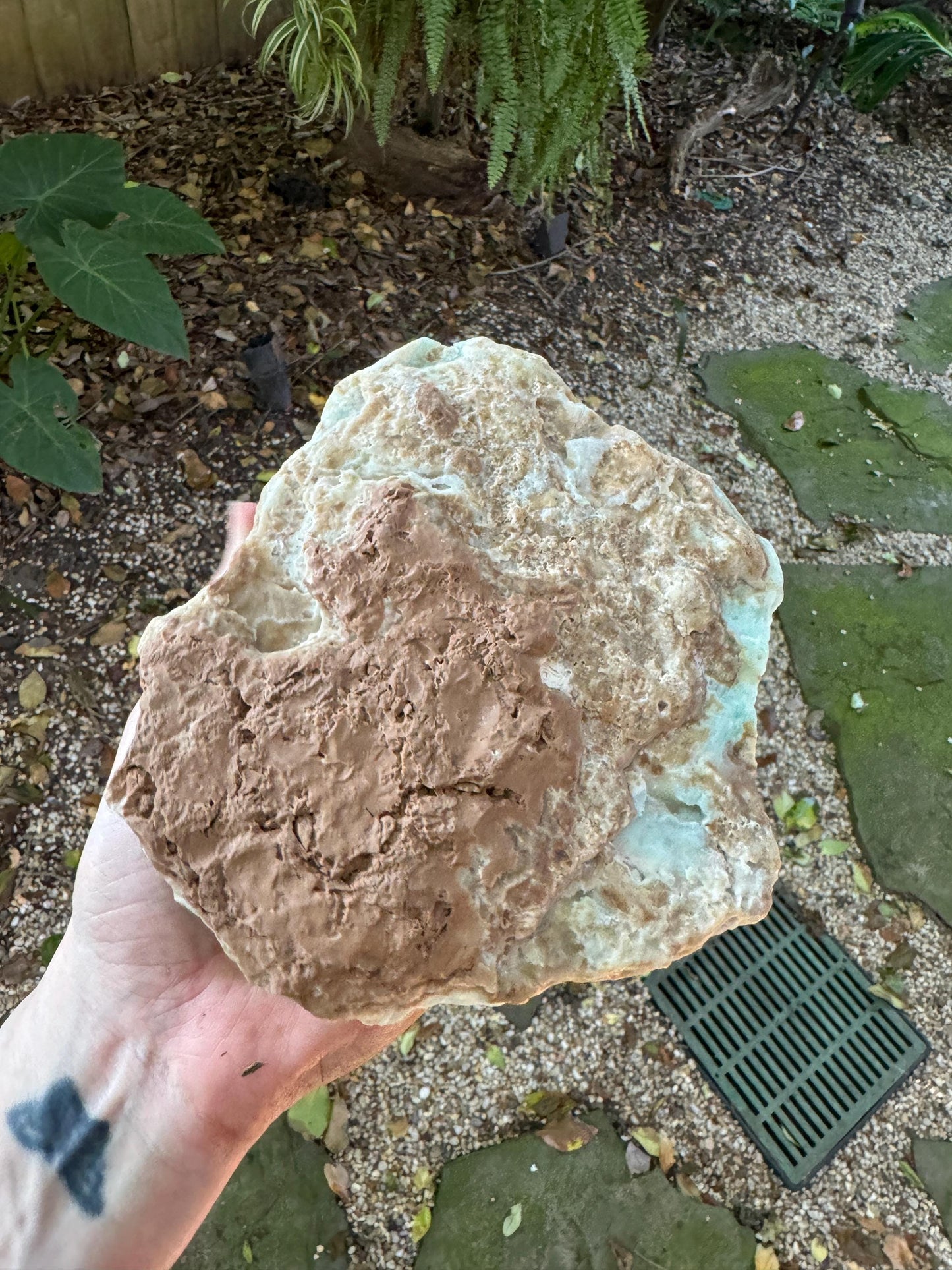 Raw Blue Aragonite Specimen From Afghanistan 177.3g Crystal Mineral