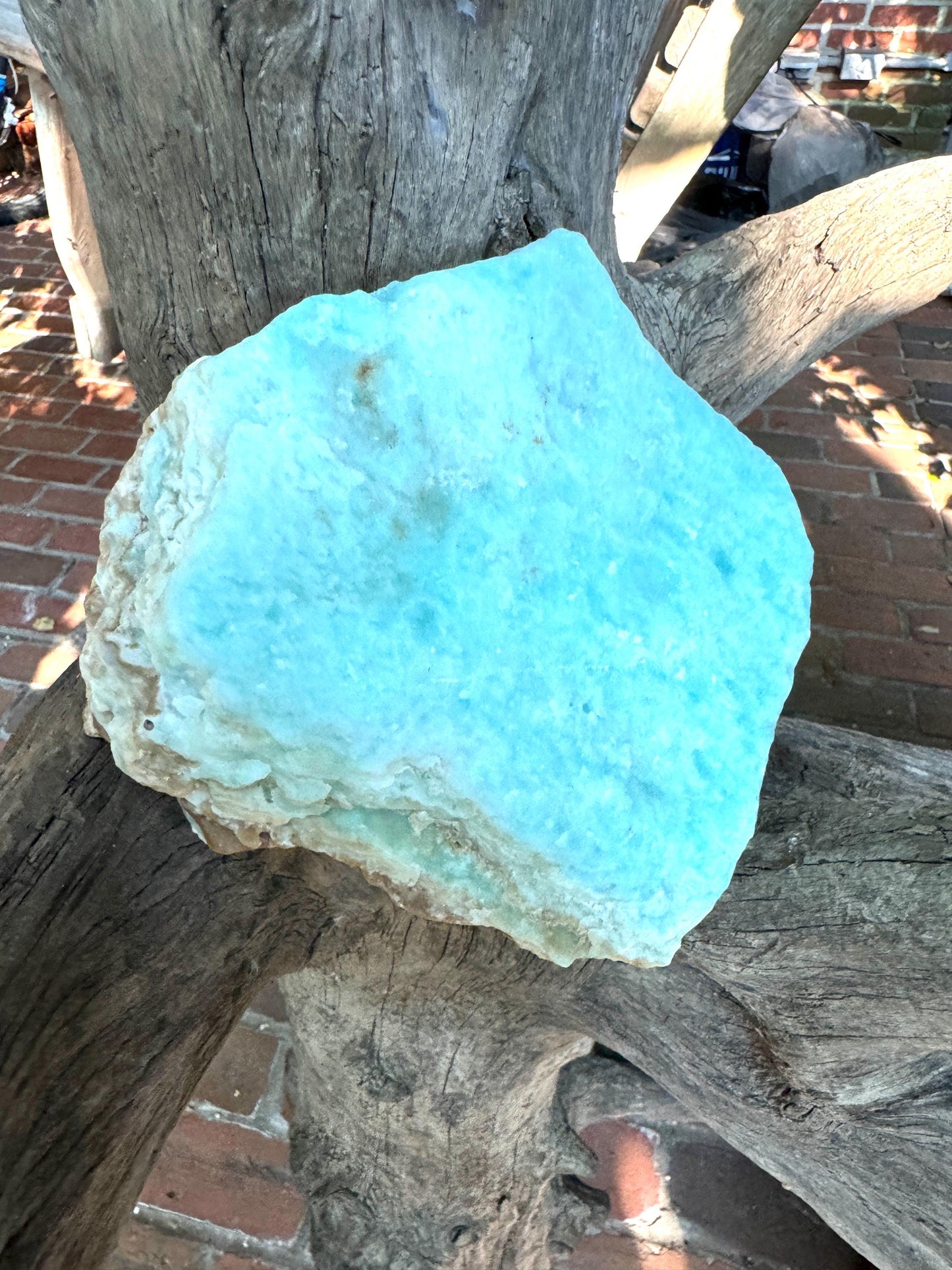 Raw Blue Aragonite Specimen From Afghanistan 177.3g Crystal Mineral