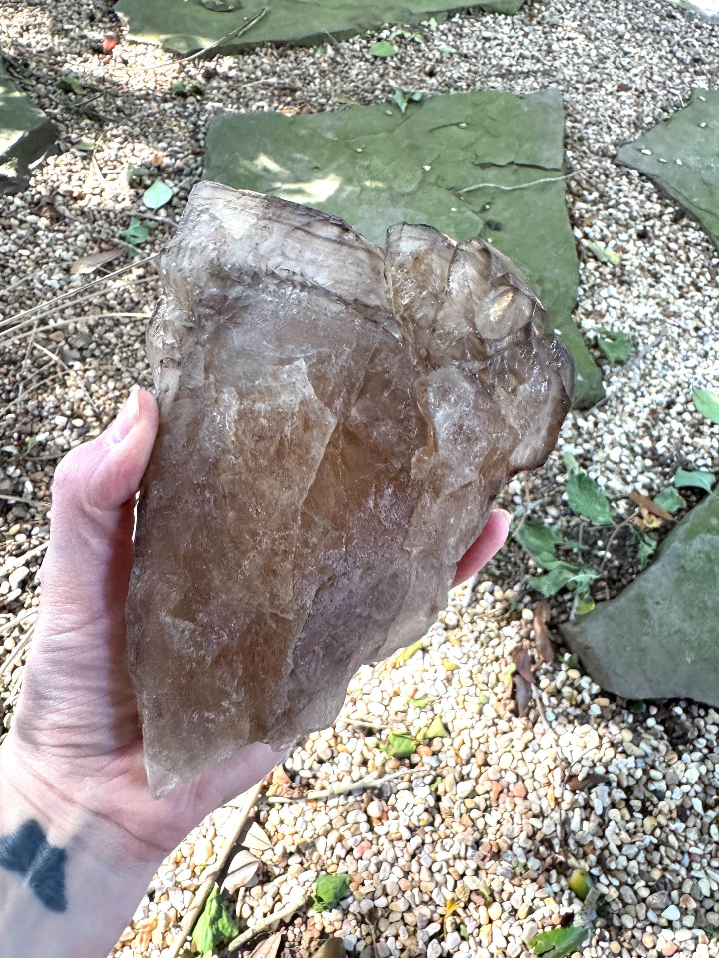 Smokey Elesital Quartz With 892g 1lb 15.5oz from Minas Gerais Brazil