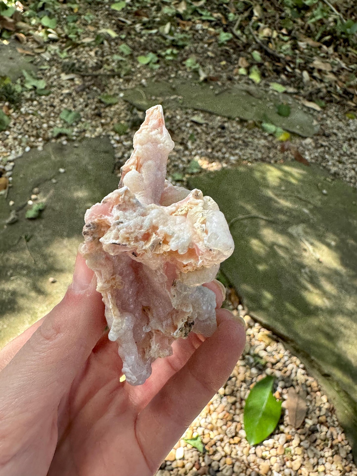 Pink Opal Specimen: Botryoidal Crystal from Ica, Peru 83.2g