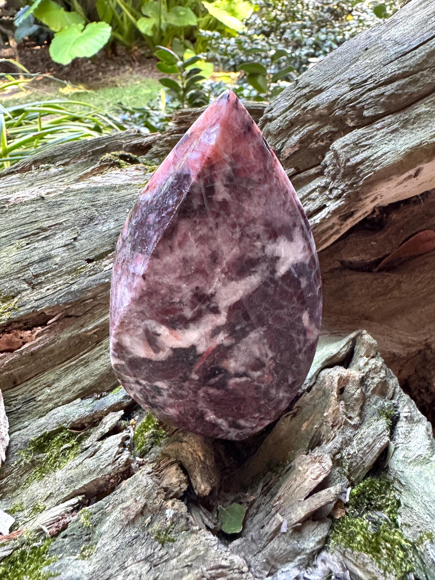 Polished Red Jasper Flame Quartz  522g From Brazil Mineral Specimen