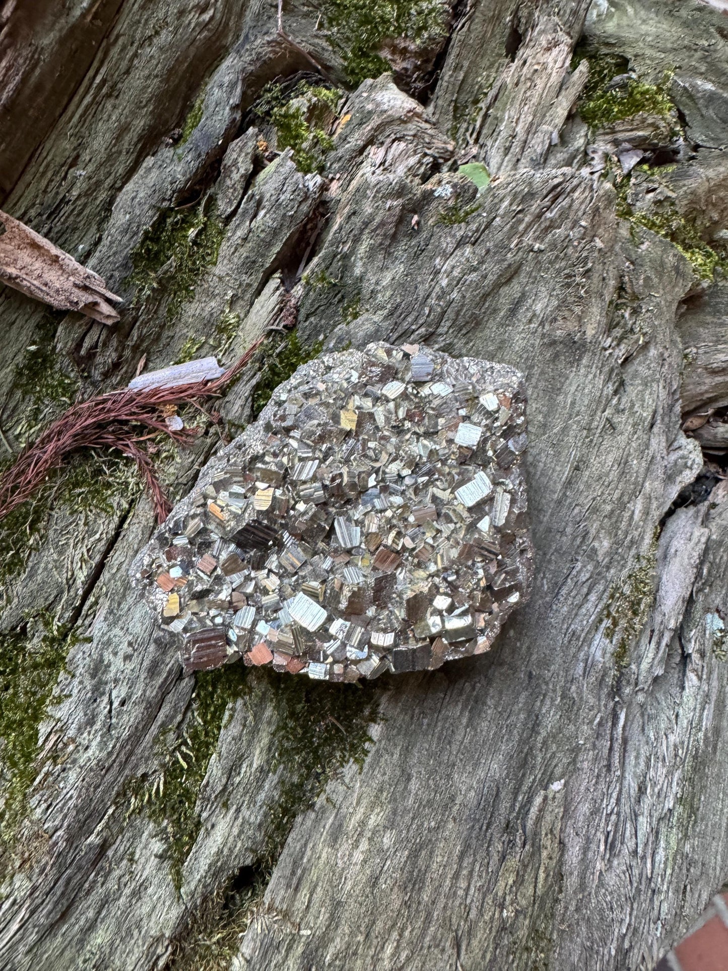 Beautiful Natural Raw Pyrite Crystal Specimen 328g, from Huanzala, Peru Crystals