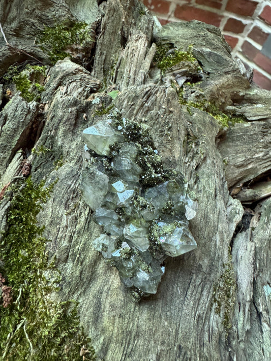 Epidote and Quartz Raw Crystal Specimen 61.7g, From Hakkari, Turkey Mineral Crystal