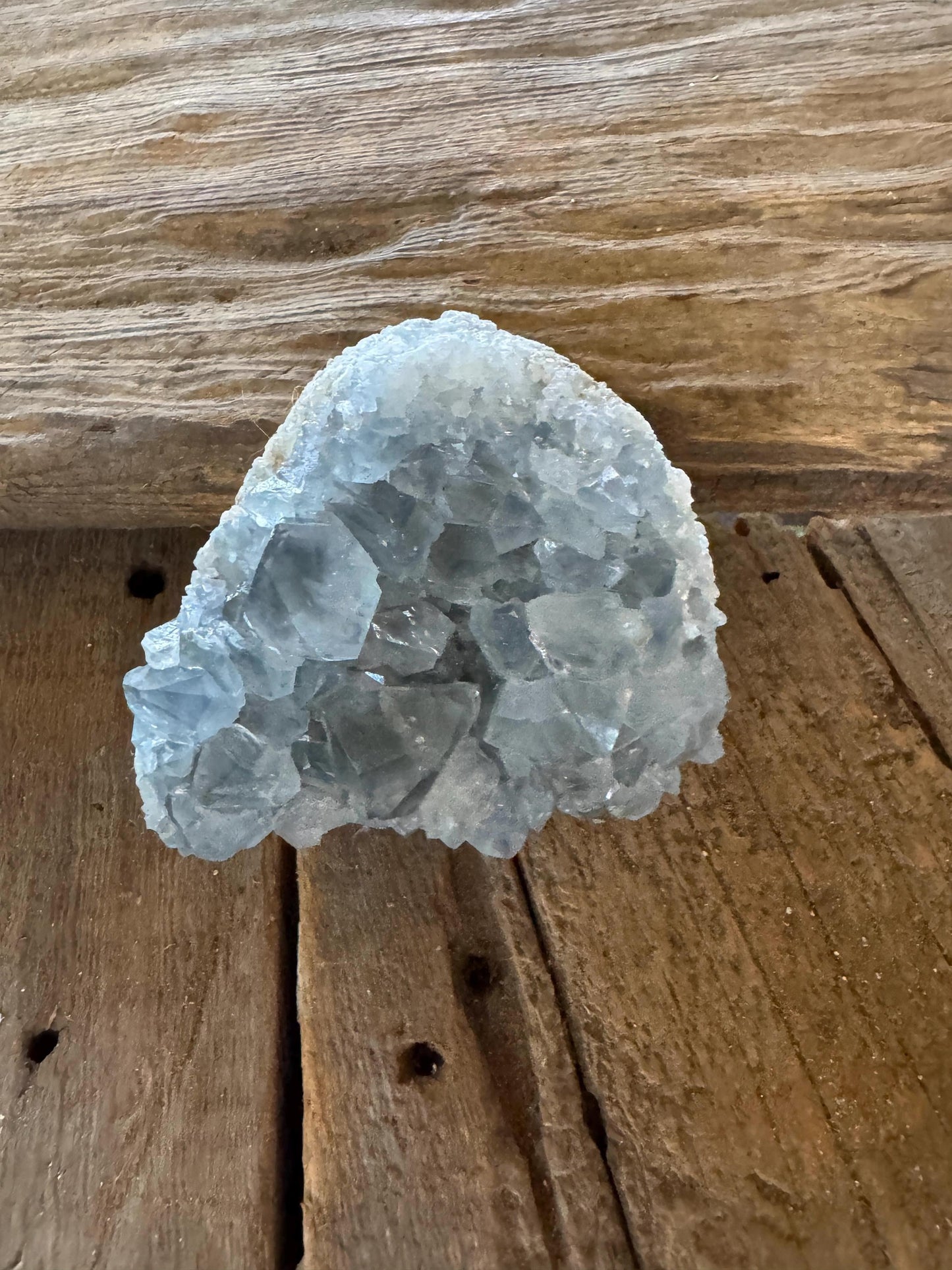 Sparkly Blue Celestine/Celestite Geode 340g Specimen, Madagascar