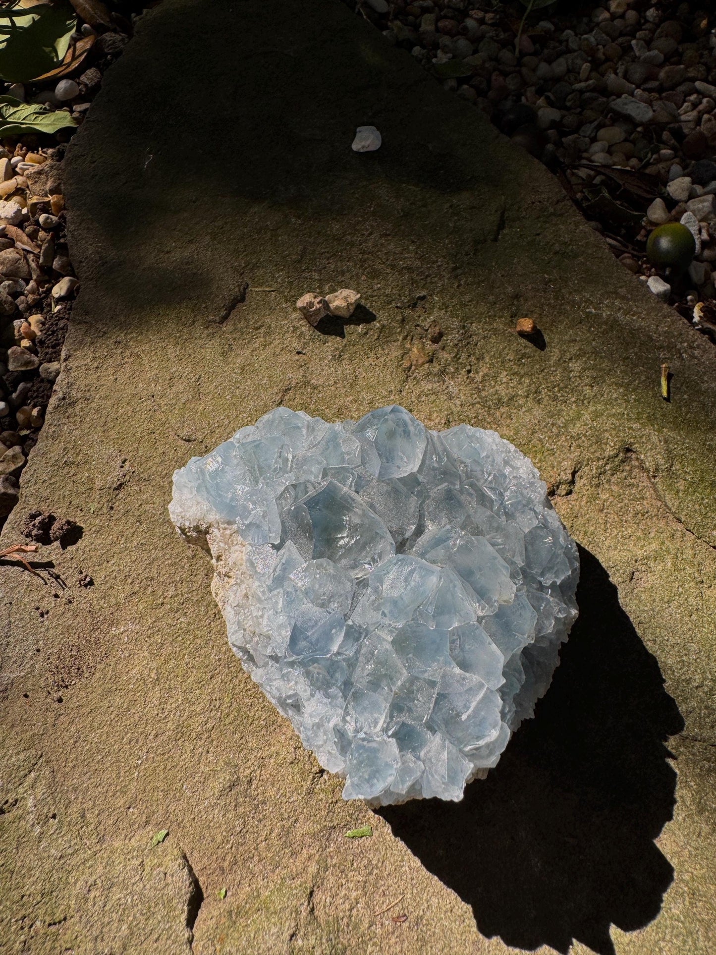 Sparkly Blue Celestine/Celestite Geode 340g Specimen, Madagascar
