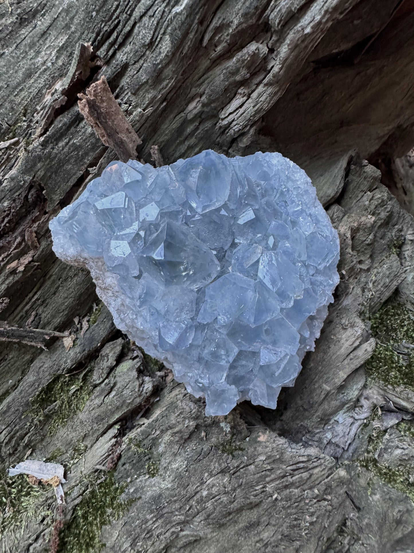 Sparkly Blue Celestine/Celestite Geode 340g Specimen, Madagascar