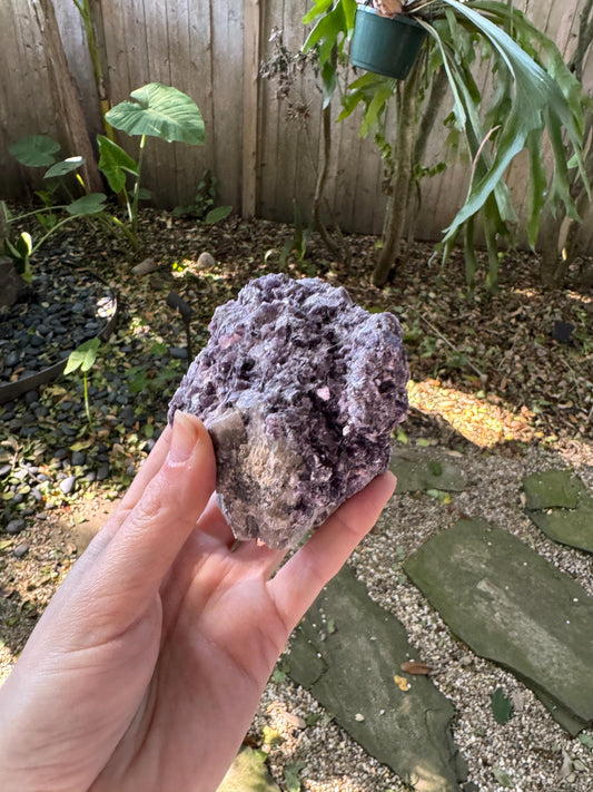 Raw Lepidolite Specimen From Minas Gerais Brazil 428g Lithium Mineral