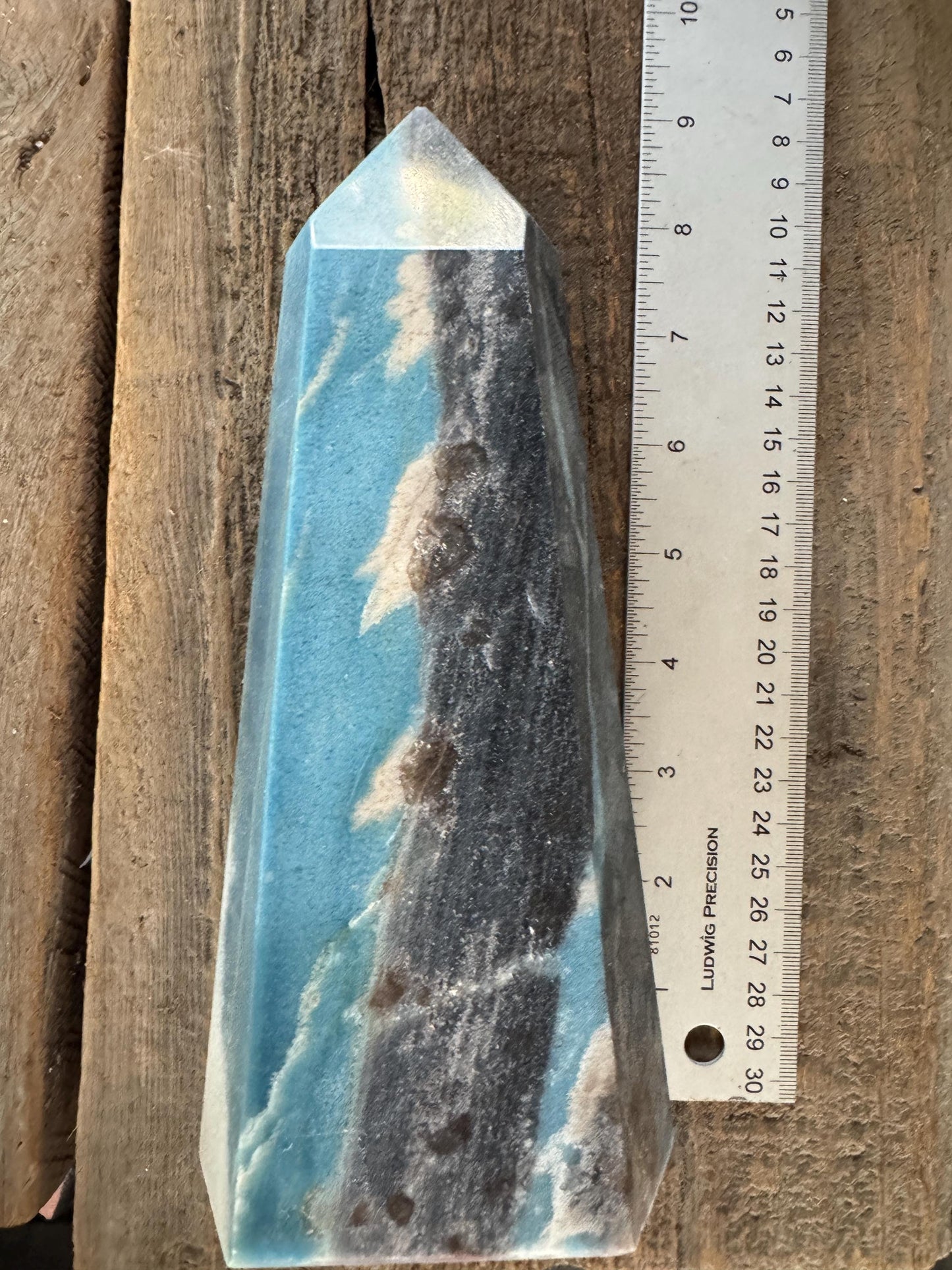 Large Trolleite with Lazulite Polished Point From Brazil 1800g 3lbs 15.5oz Specimen Crystal Mineral