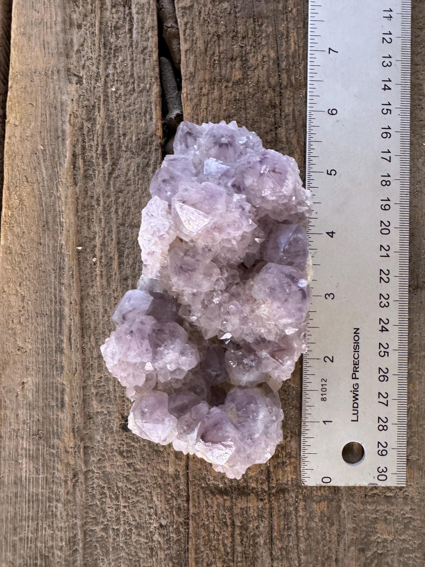 Amethyst Spirit Quartz Point cluster 449g From Mpumalanga South Africa